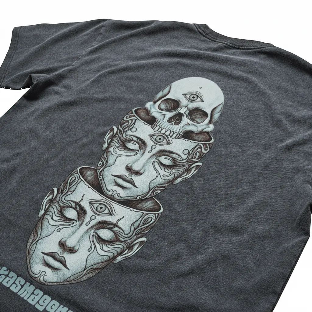 Metamorphosis (Back design) - Fluffy Vintage Washed T-Shirt - 250 GSM (NEW) sold by Phantasmagorical product image thumbnail 5