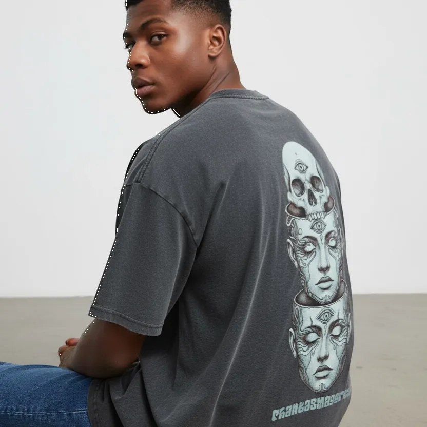 Metamorphosis (Back design) - Fluffy Vintage Washed T-Shirt - 250 GSM (NEW) sold by Phantasmagorical product image thumbnail 3