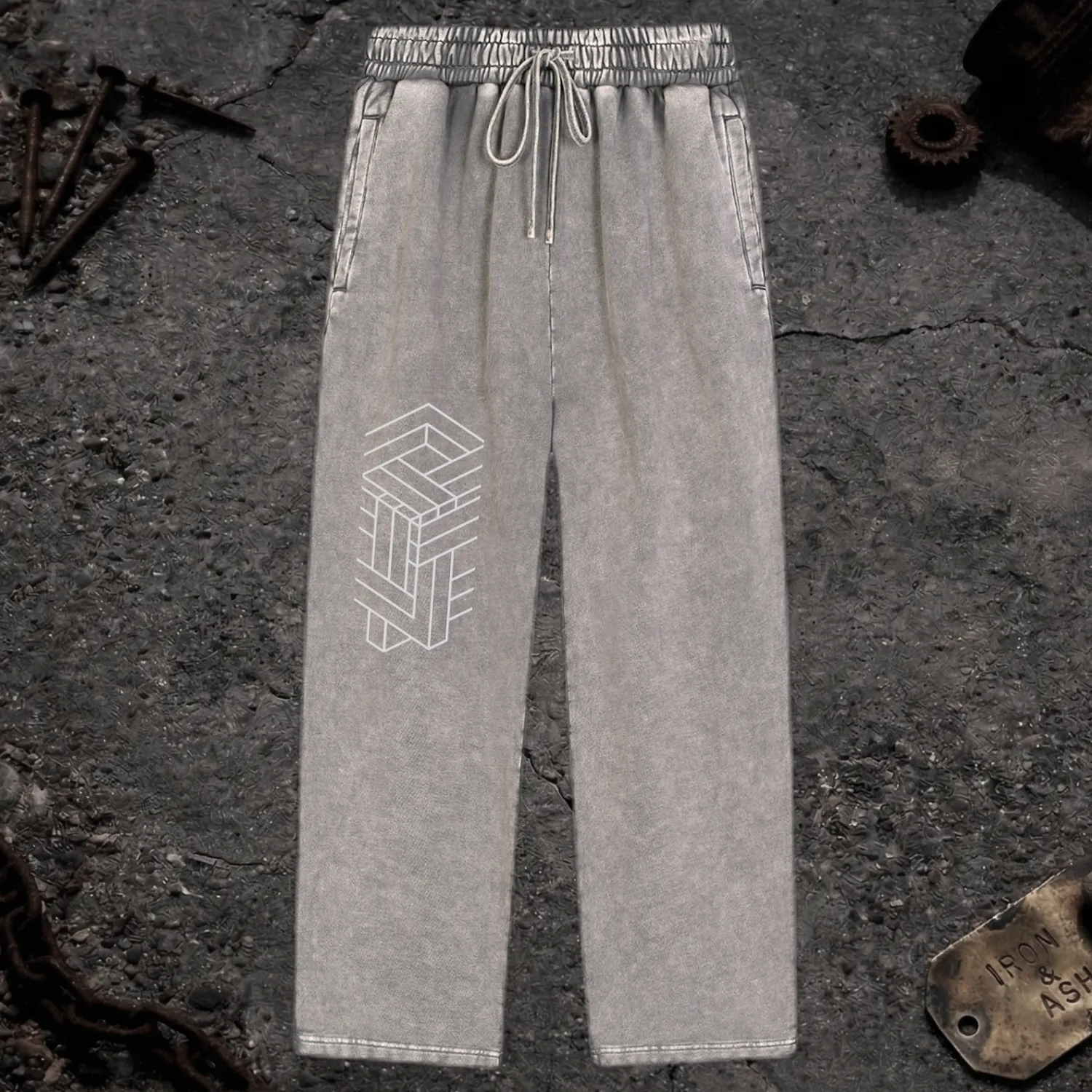 Paradigm – Snow Washed Baggy Heavyweight Sweatpants sold by Phantasmagorical product image thumbnail 3