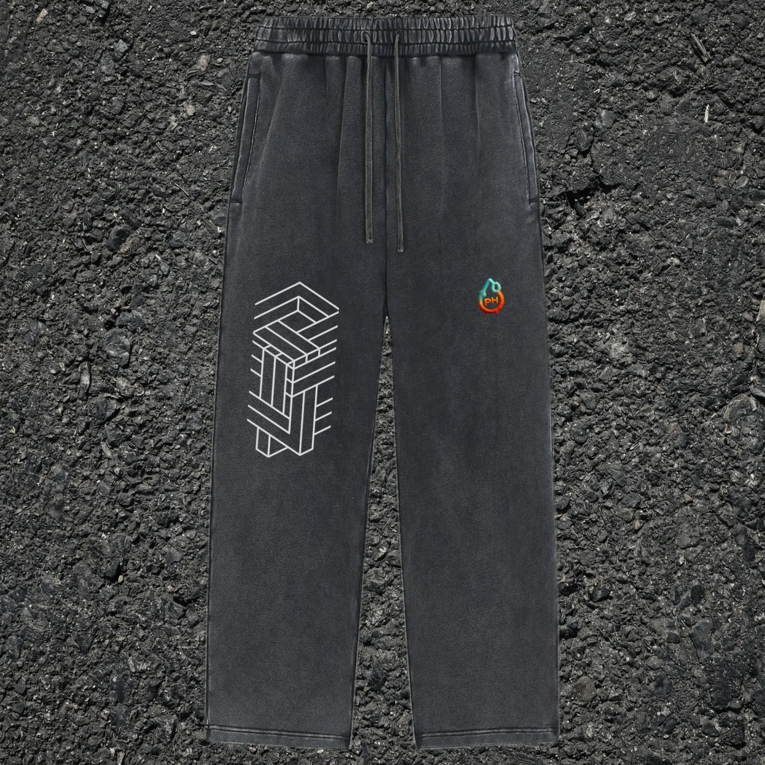 Paradigm – Snow Washed Baggy Heavyweight Sweatpants sold by Phantasmagorical product image thumbnail 2