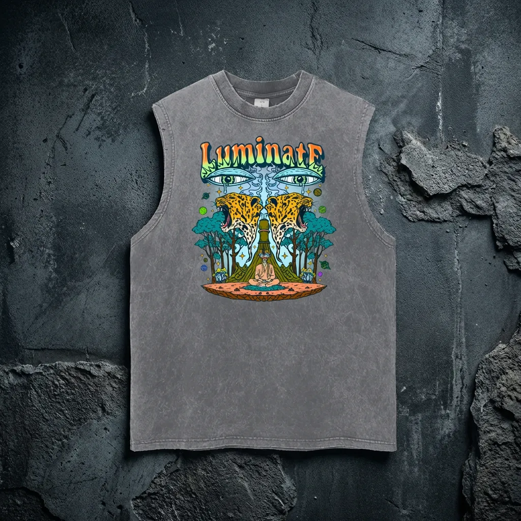 Luminate - Snow Washed Frayed Hem Tank Top sold by Phantasmagorical product image thumbnail 5