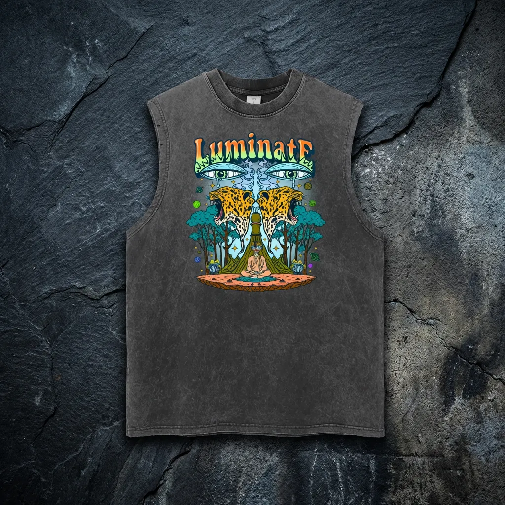 Luminate - Snow Washed Frayed Hem Tank Top sold by Phantasmagorical product image thumbnail 2