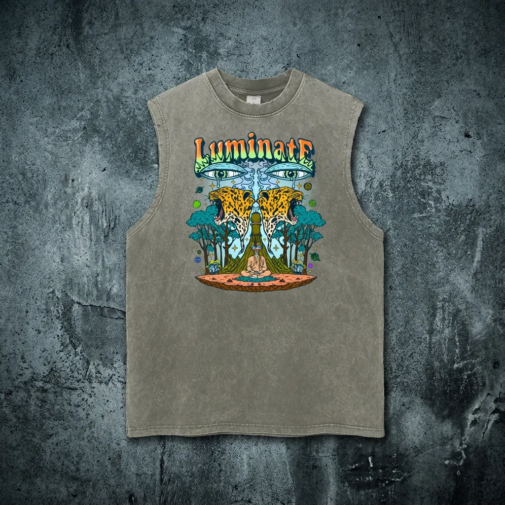 Luminate - Snow Washed Frayed Hem Tank Top sold by Phantasmagorical product image thumbnail 3