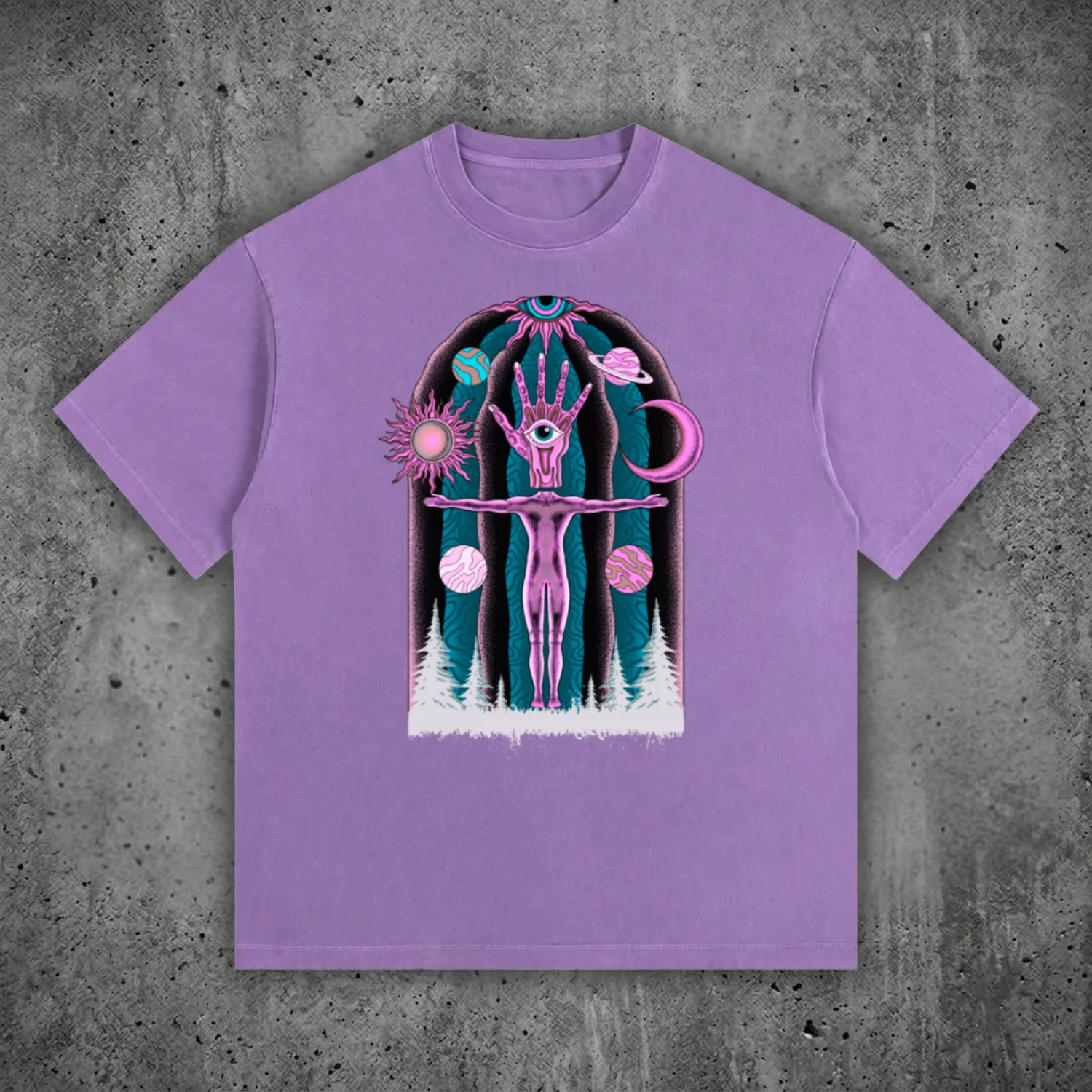Dissolution of Ego - Vintage Washed Oversized Cotton T-Shirt (NEW) sold by Phantasmagorical