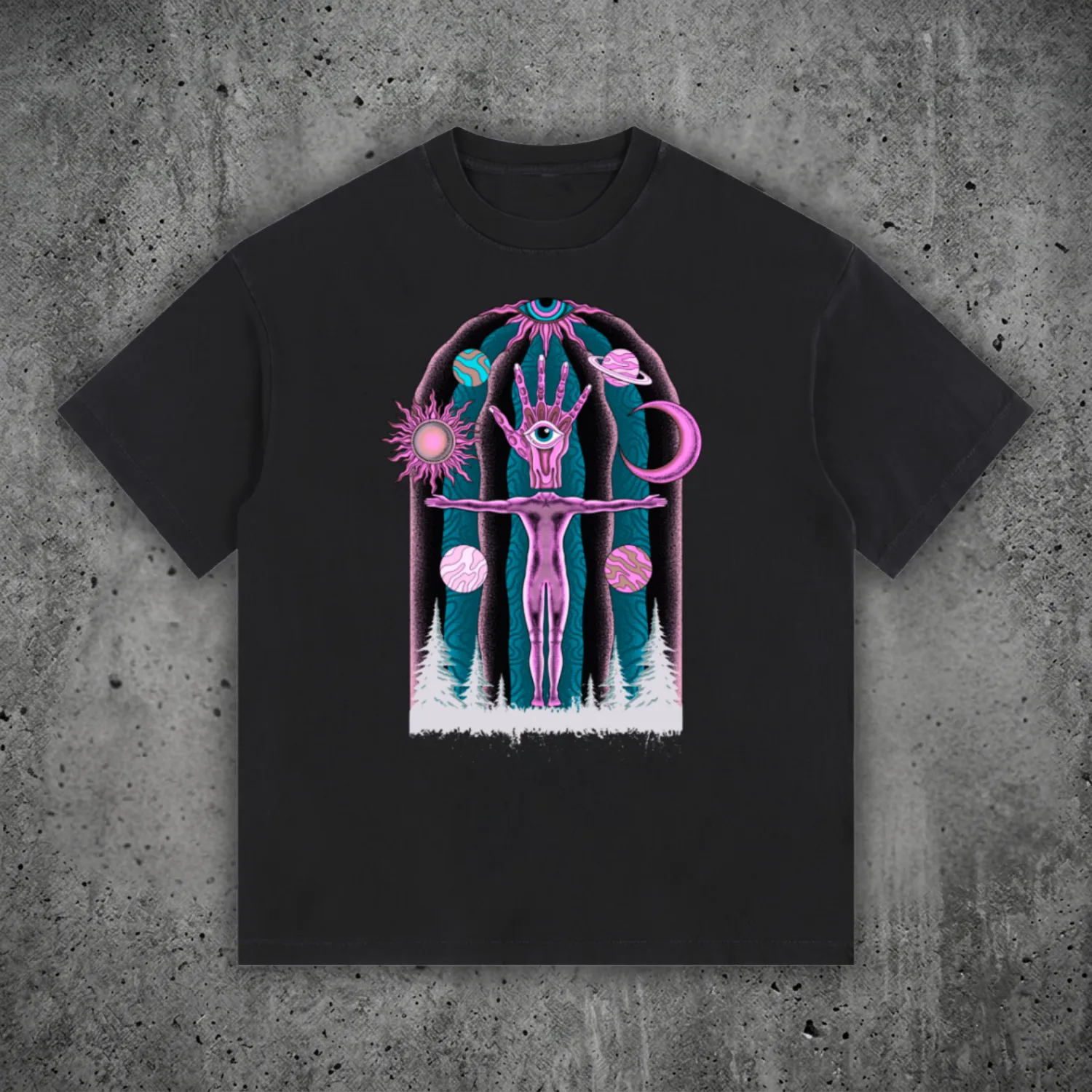 Dissolution of Ego - Vintage Washed Oversized Cotton T-Shirt (NEW) sold by Phantasmagorical product image thumbnail 3