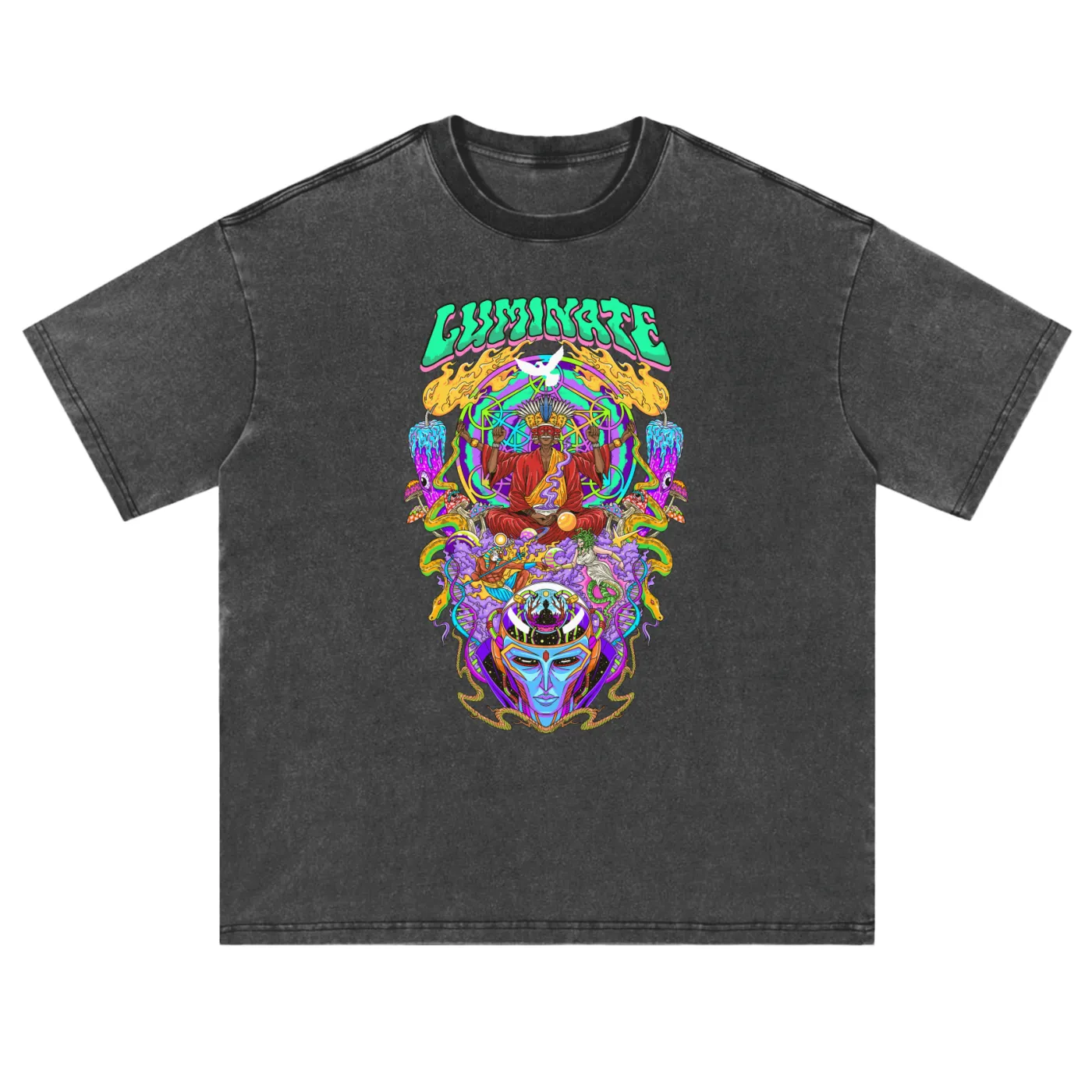 Luminate 2 - Fluffy Vintage Washed T-Shirt - 250 GSM sold by Phantasmagorical