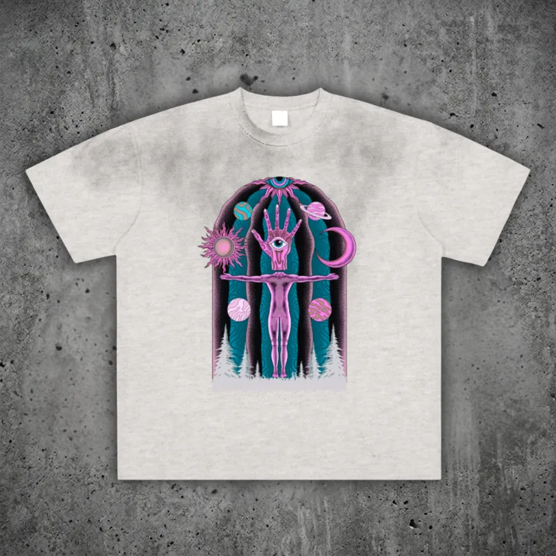 Dissolution of Ego - Vintage Washed Frayed T-Shirt (NEW) made by Phantasmagorical