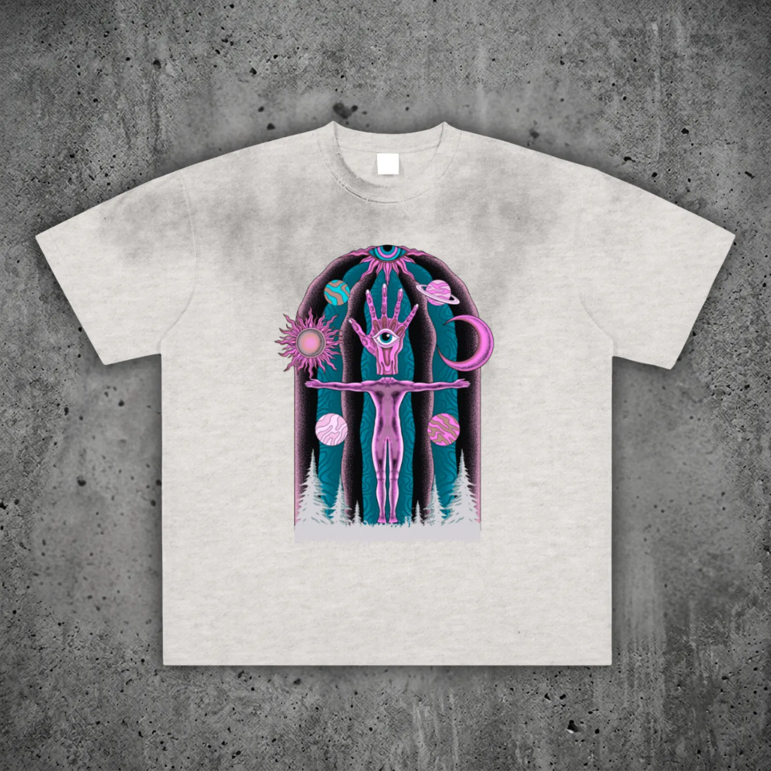 Dissolution of Ego - Vintage Washed Frayed T-Shirt (NEW) sold by Phantasmagorical