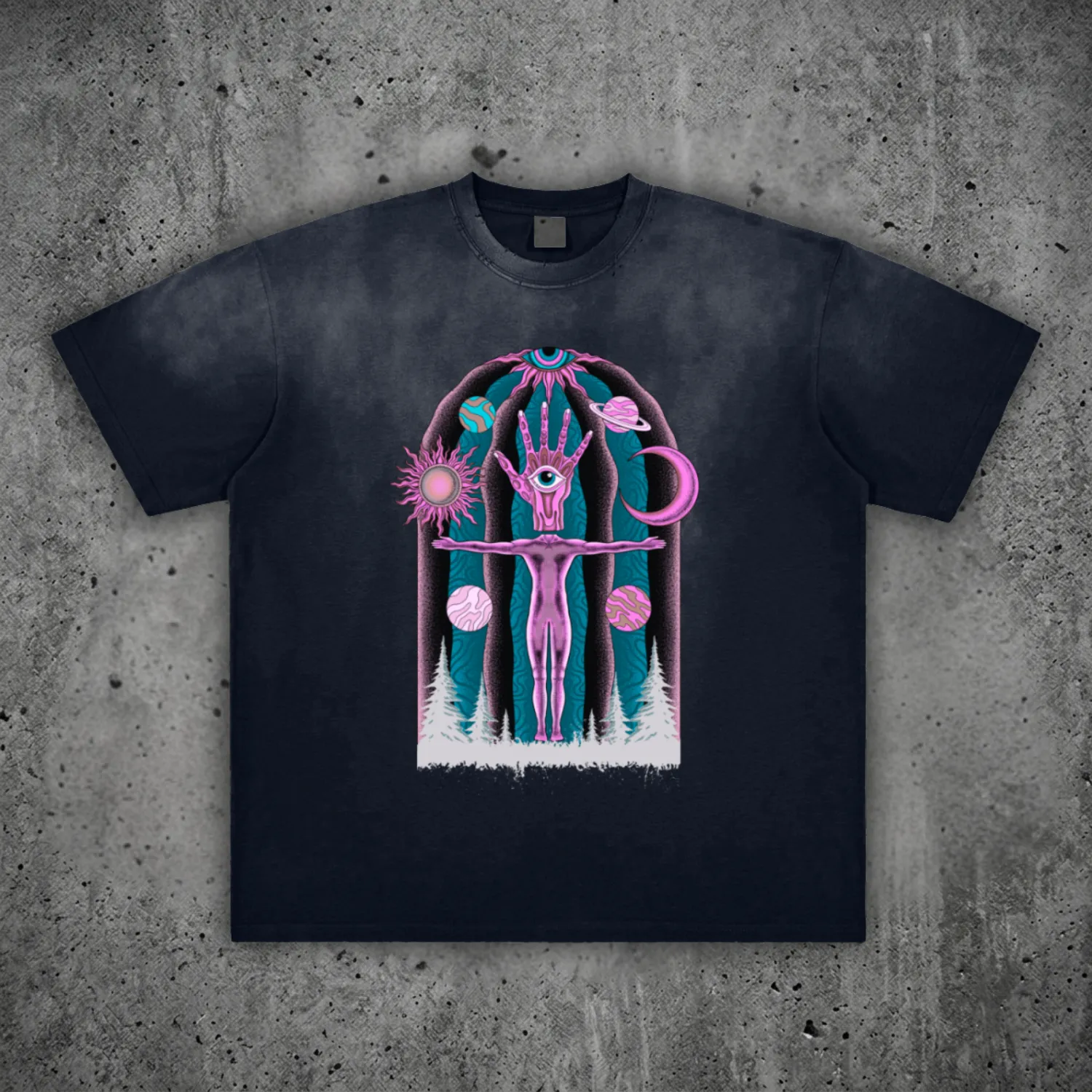 Dissolution of Ego - Vintage Washed Frayed T-Shirt (NEW) sold by Phantasmagorical product image thumbnail 2