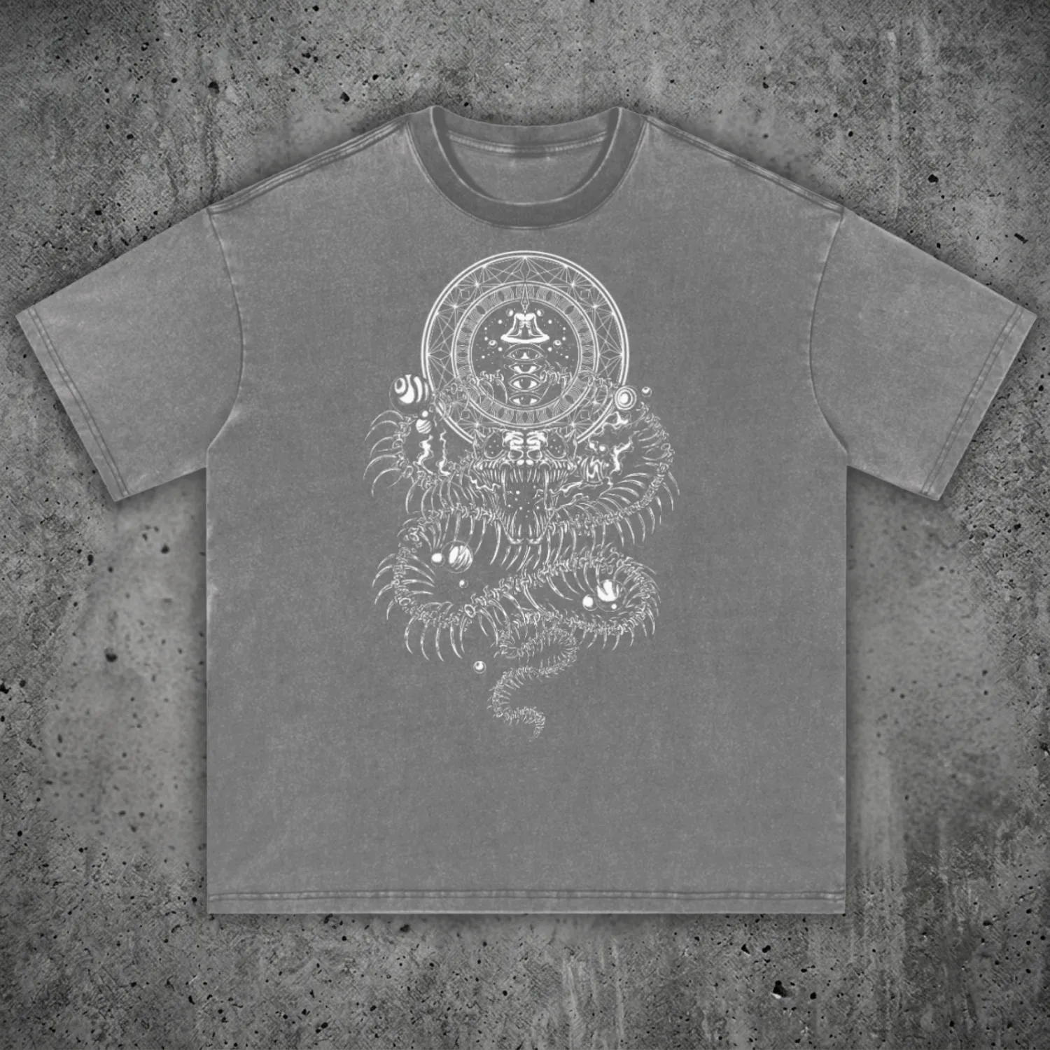 DMT.exe - Fluffy Vintage Washed Heavyweight T-Shirt - 250 GSM sold by Phantasmagorical product image thumbnail 3