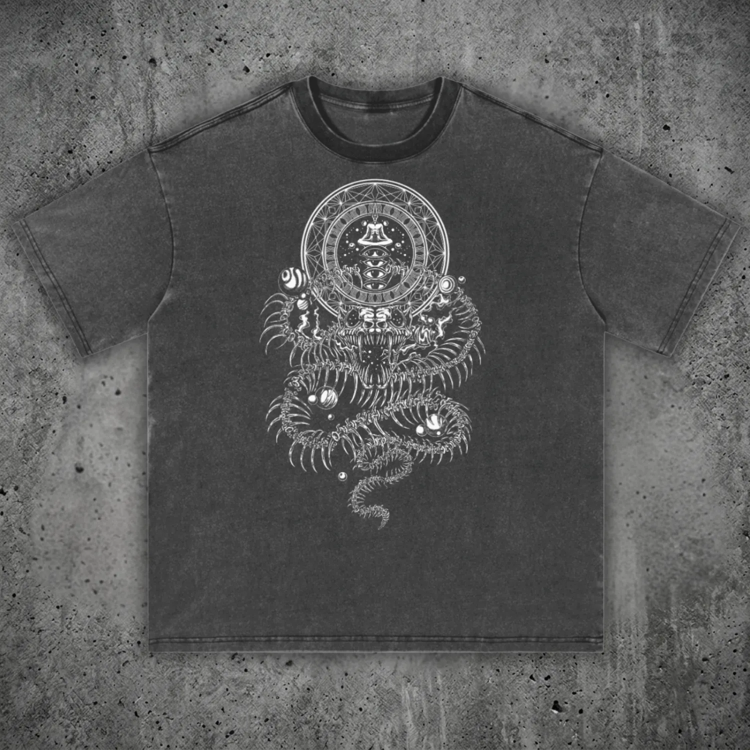 DMT.exe - Fluffy Vintage Washed Heavyweight T-Shirt - 250 GSM sold by Phantasmagorical