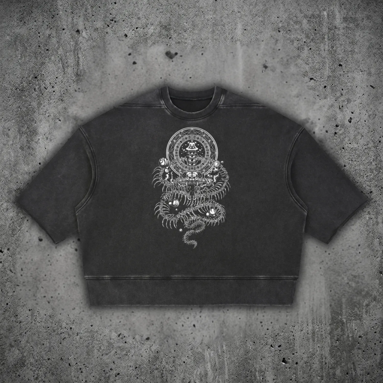 DMT.exe - Unisex Mineral Wash Boxy Raw Edge Ultra-heavyweight T-Shirt sold by Phantasmagorical