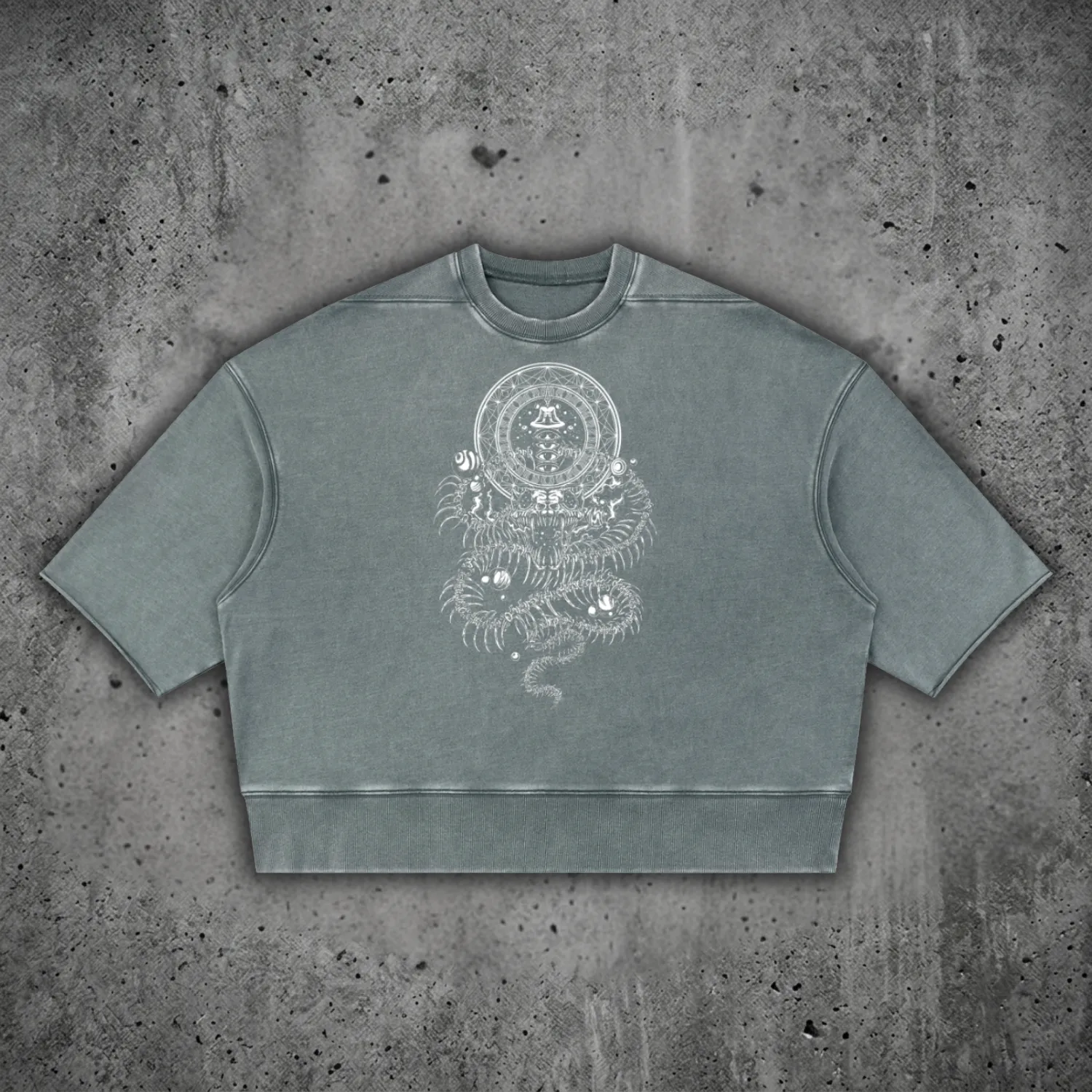 DMT.exe - Unisex Mineral Wash Boxy Raw Edge Ultra-heavyweight T-Shirt sold by Phantasmagorical product image thumbnail 4