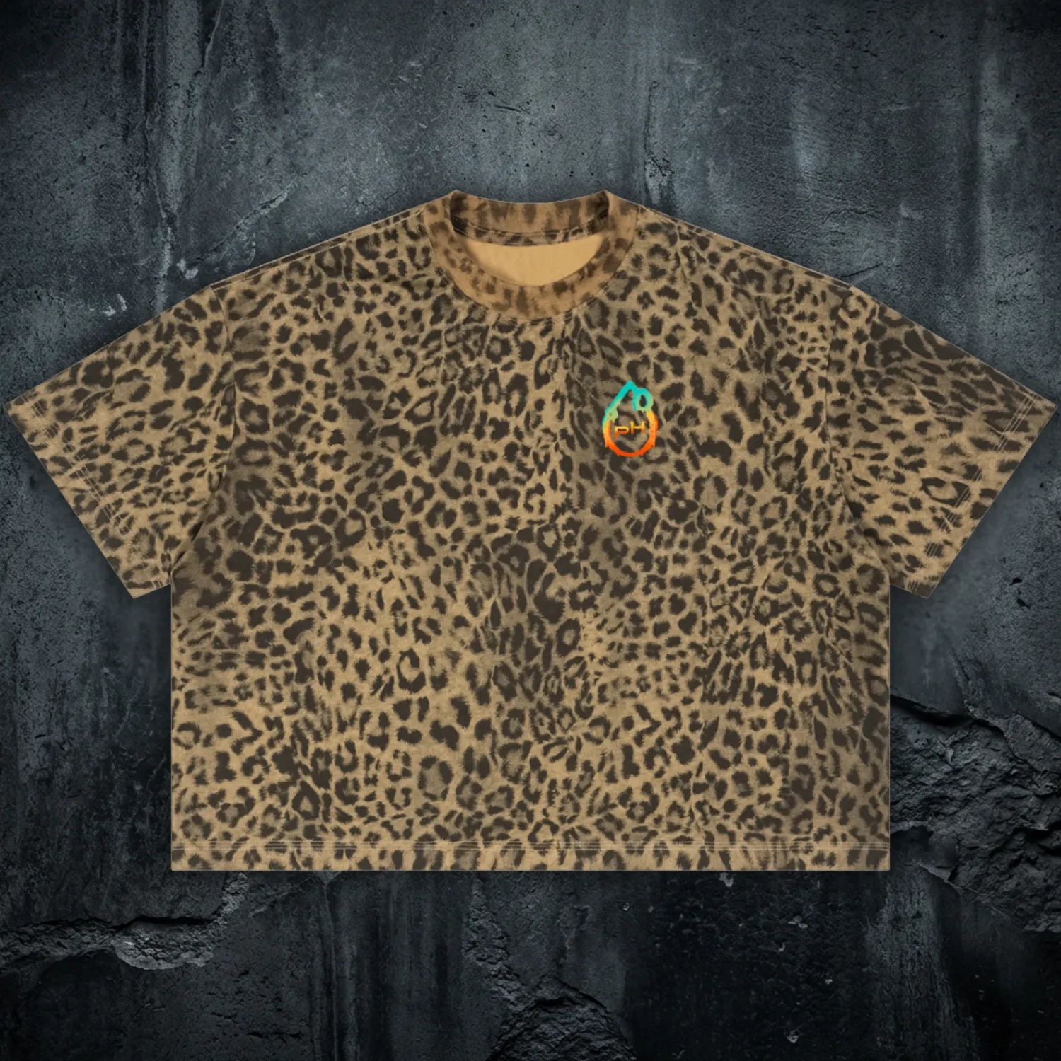 PH - Relaxed Fit Leopard Print Boxy T-Shirt (NEW) sold by Phantasmagorical