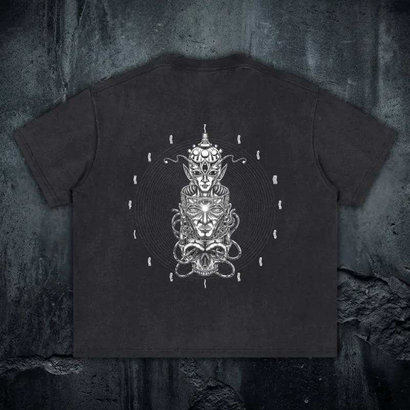 Paradigm - Vintage Wash Architectural Seam Boxy T-Shirt (NEW) made by Phantasmagorical