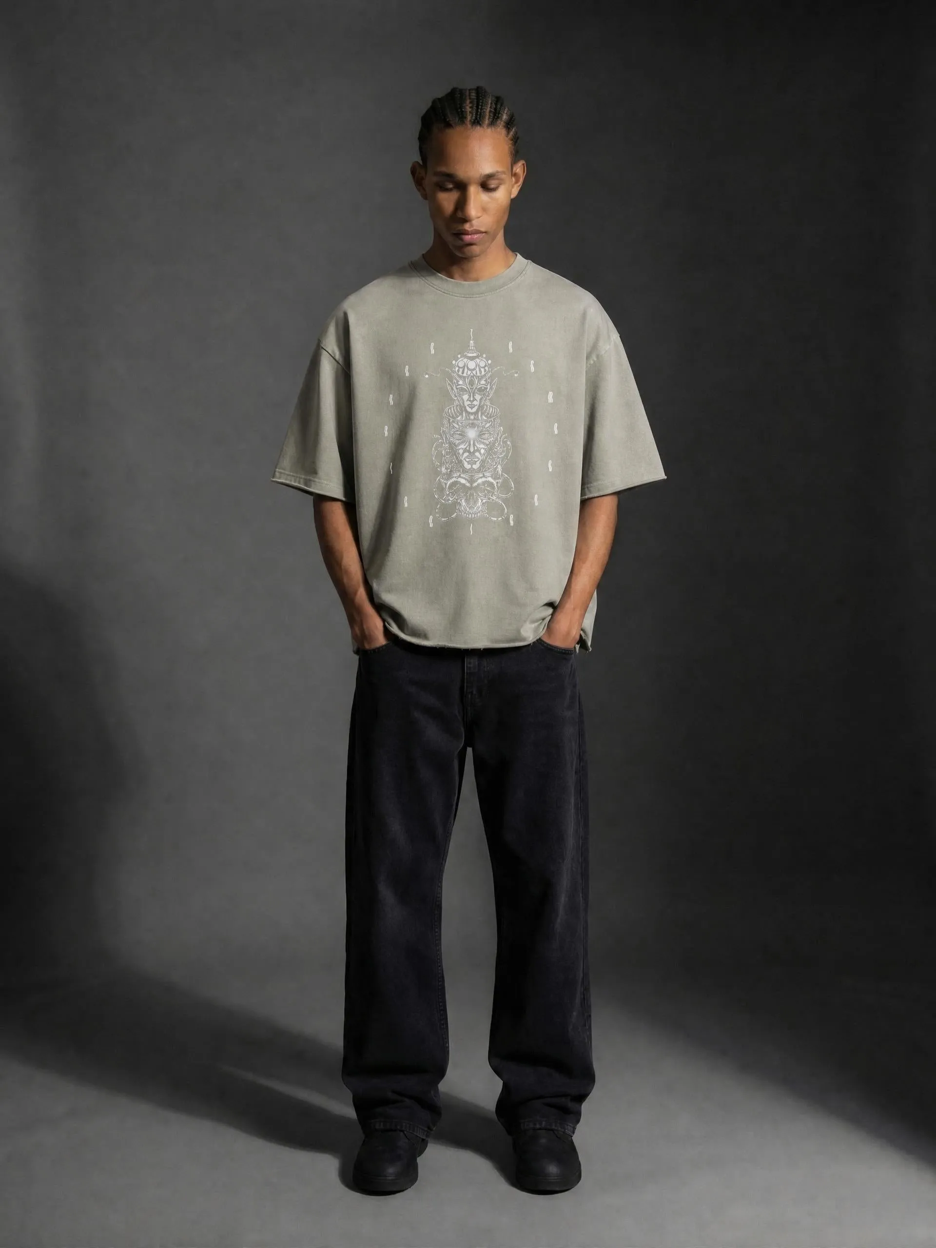 Paradigm - Mineral Wash Raw-Hem DJ Cut Heavyweight Tee sold by Phantasmagorical product image thumbnail 5
