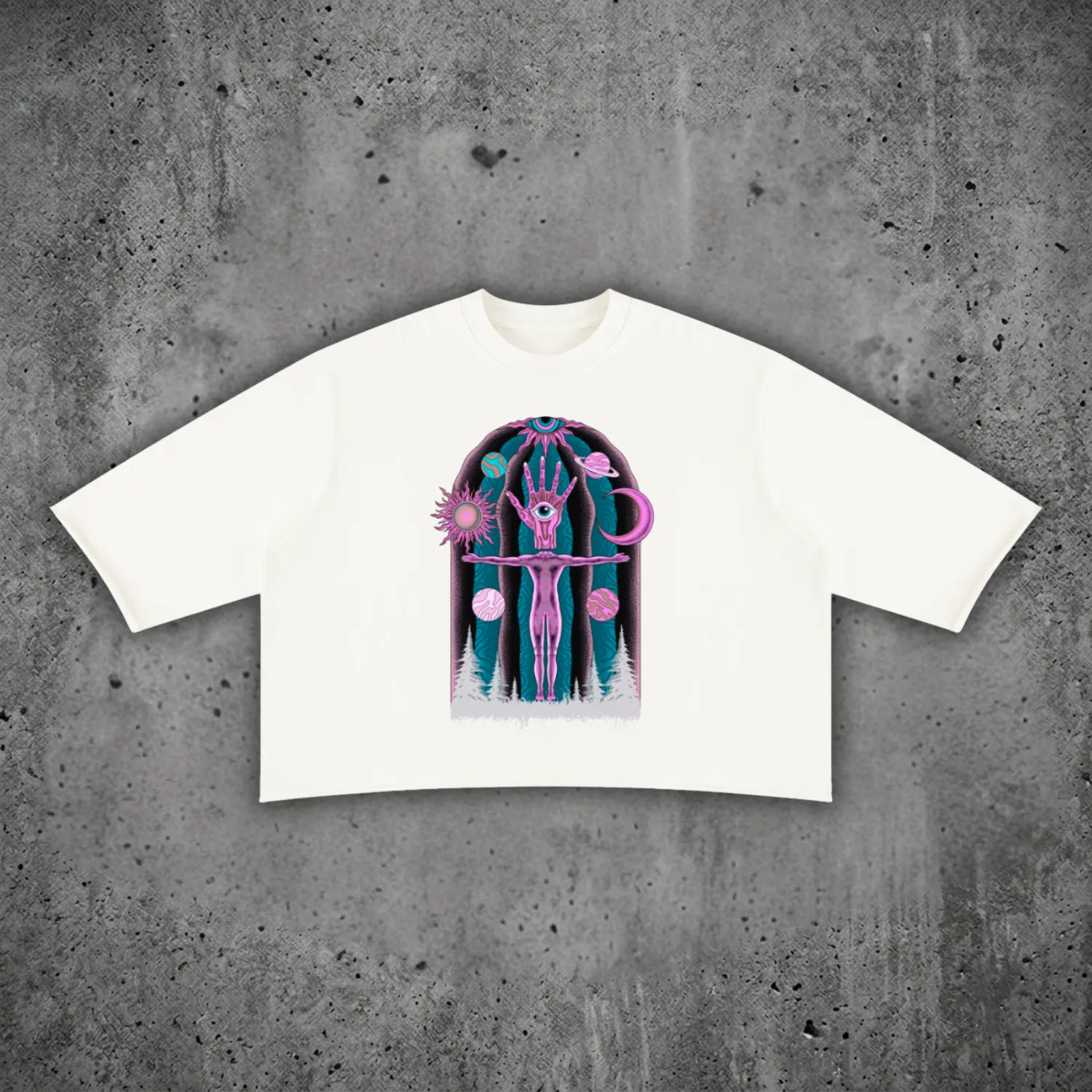 Dissolution of Ego - Mineral Wash Raw-Hem DJ Cut Heavyweight Tee sold by Phantasmagorical product image thumbnail 2