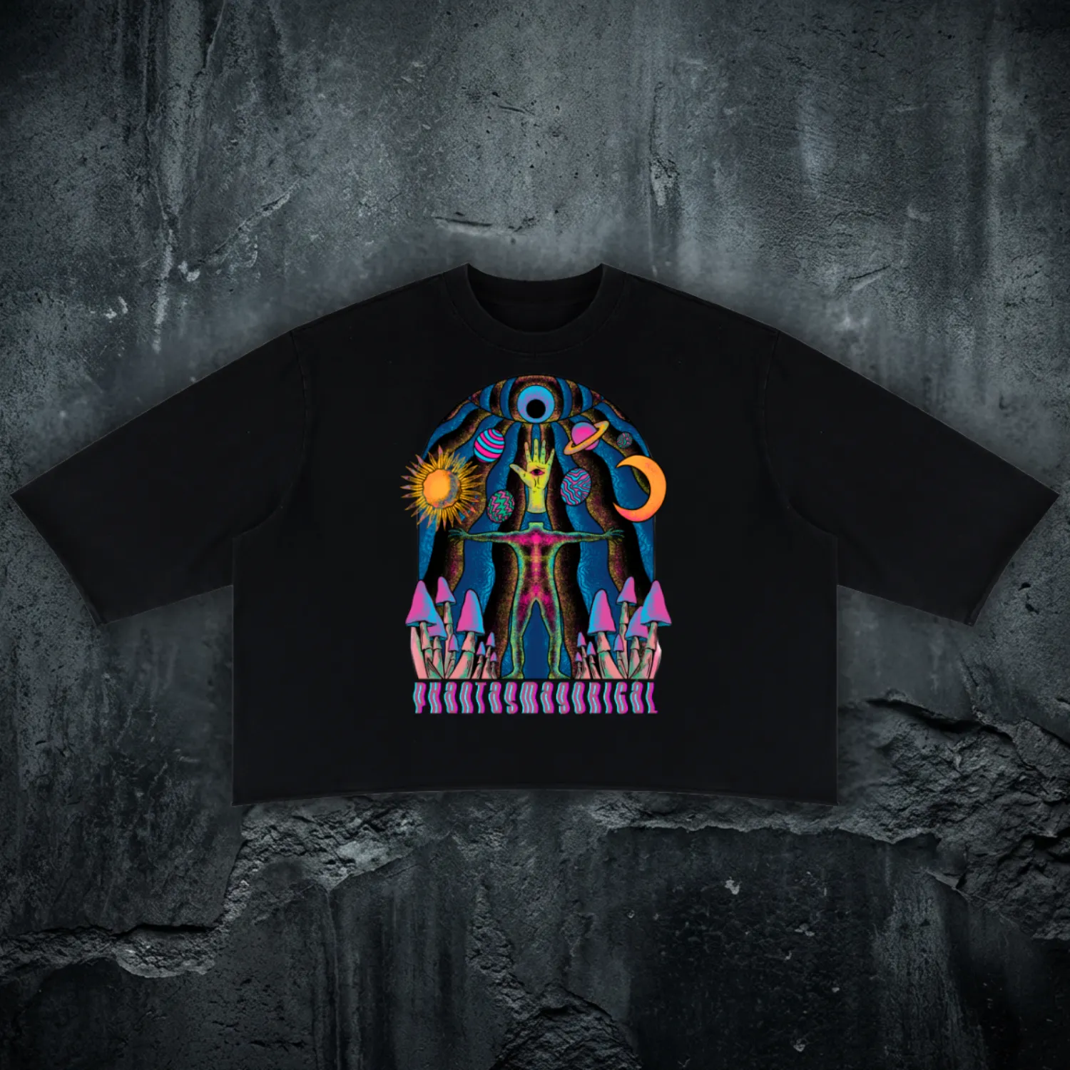 Self Actualized - Mineral Wash Raw-Hem DJ Cut Heavyweight Tee sold by Phantasmagorical