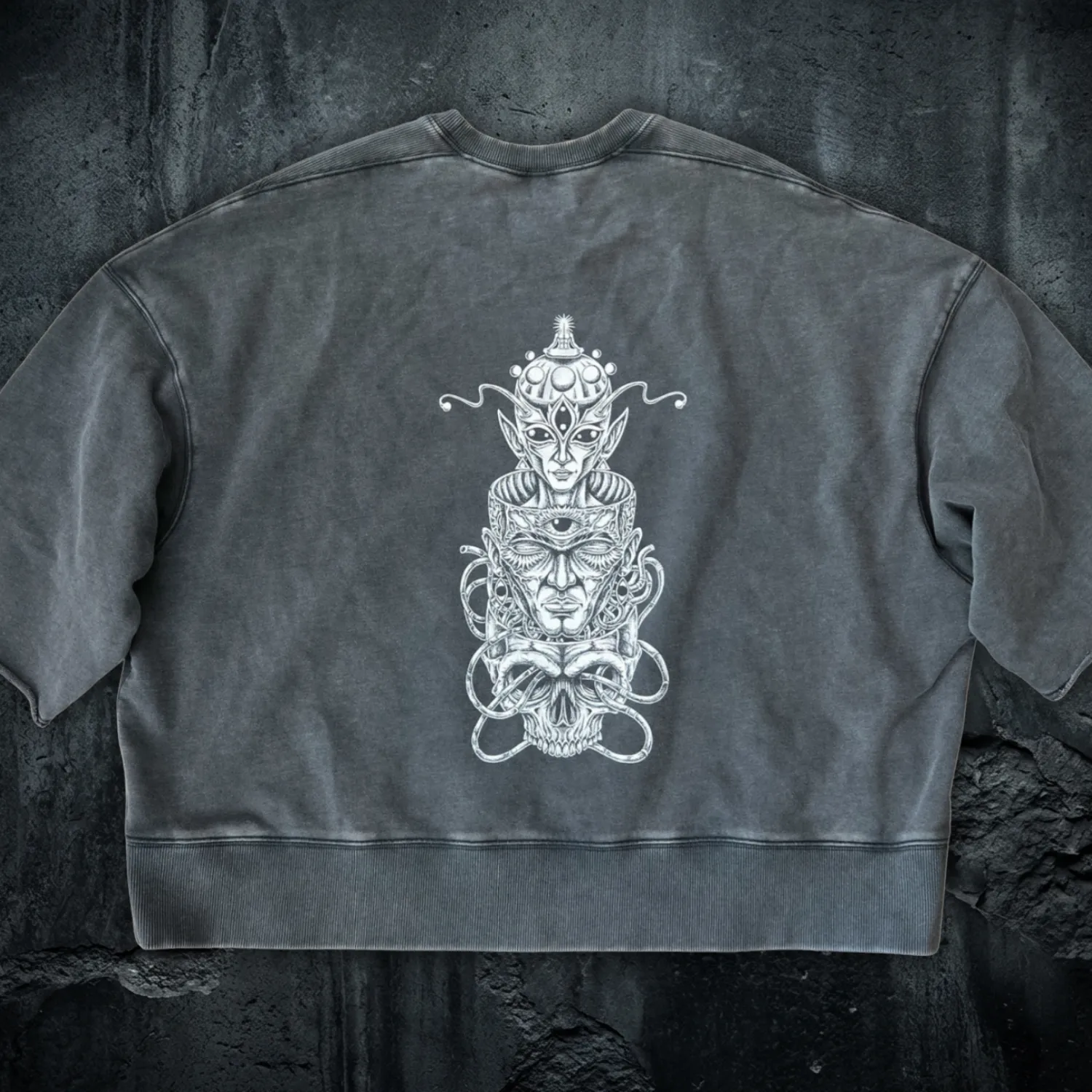 Paradigm - Mineral Wash Boxy Raw-Edge Tee sold by Phantasmagorical product image thumbnail 2