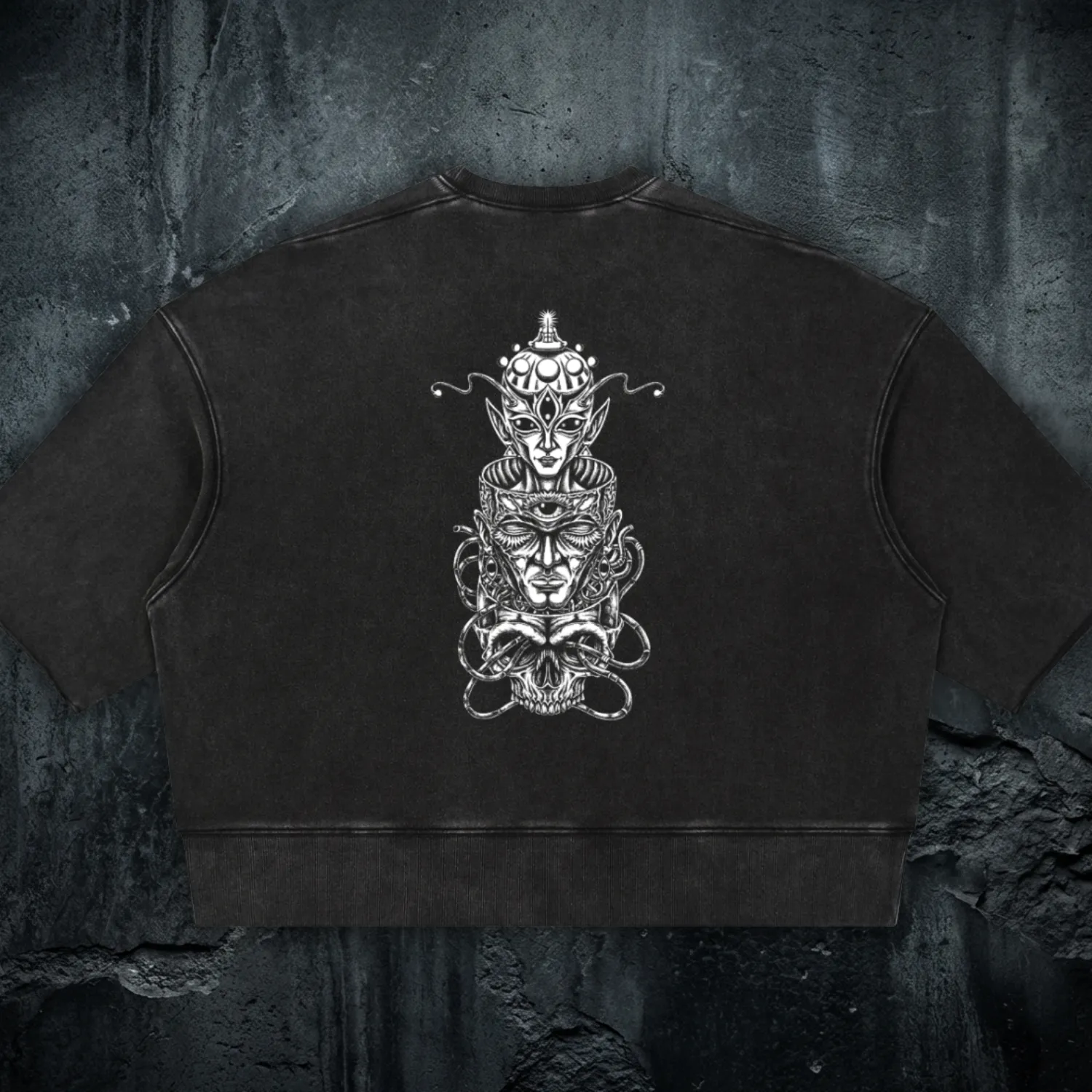 Paradigm - Mineral Wash Boxy Raw-Edge Tee sold by Phantasmagorical product image thumbnail 5