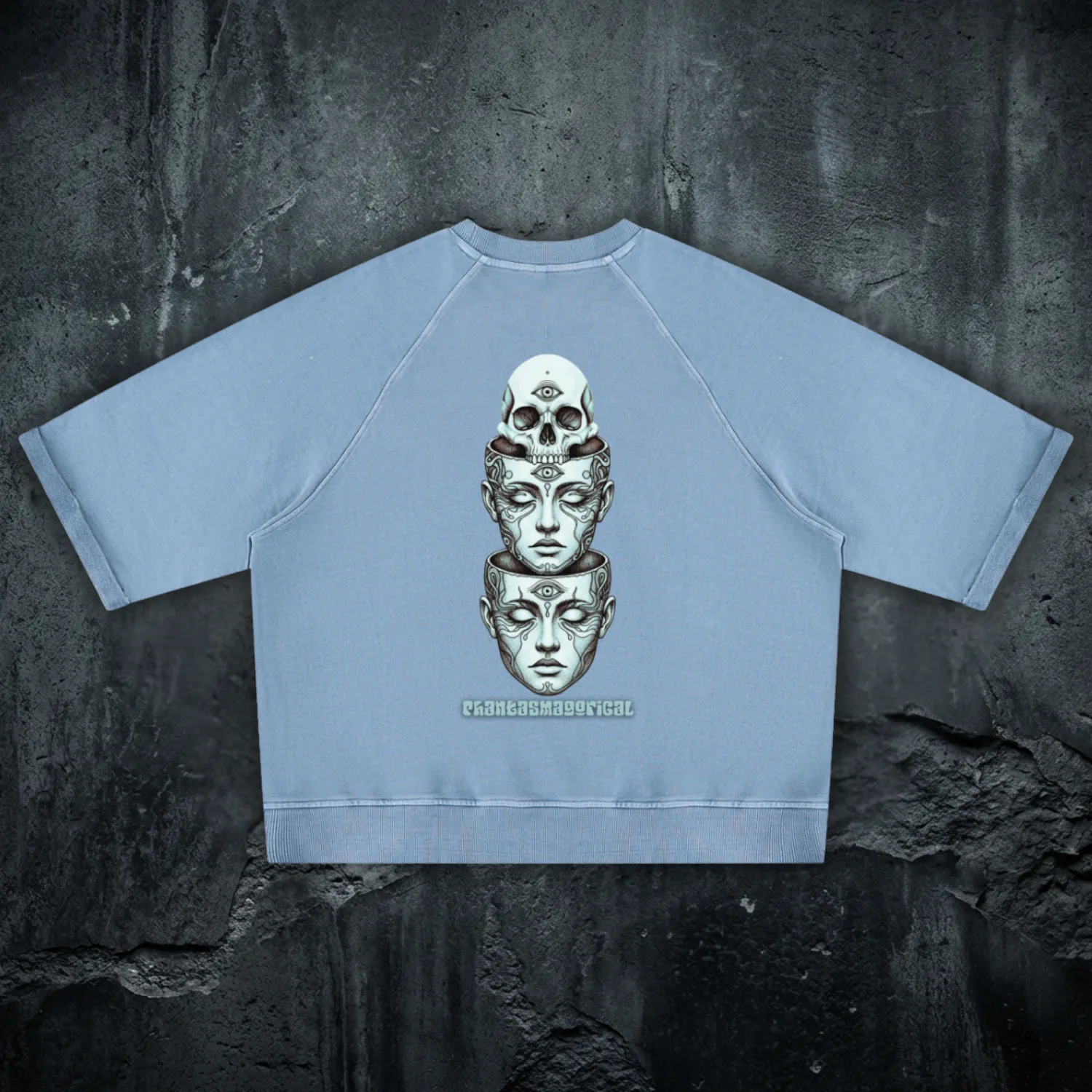 Metamorphosis - Vintage Wash Boxy Short-Sleeve Sweatshirt sold by Phantasmagorical