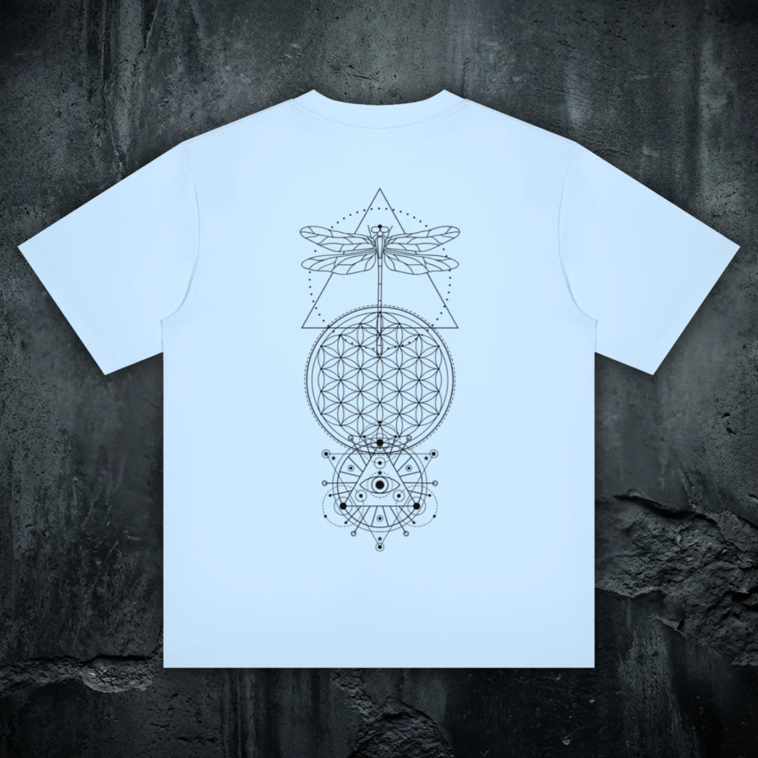 Existential - Minimalist Celestial Crewneck Tee sold by Phantasmagorical product image thumbnail 4