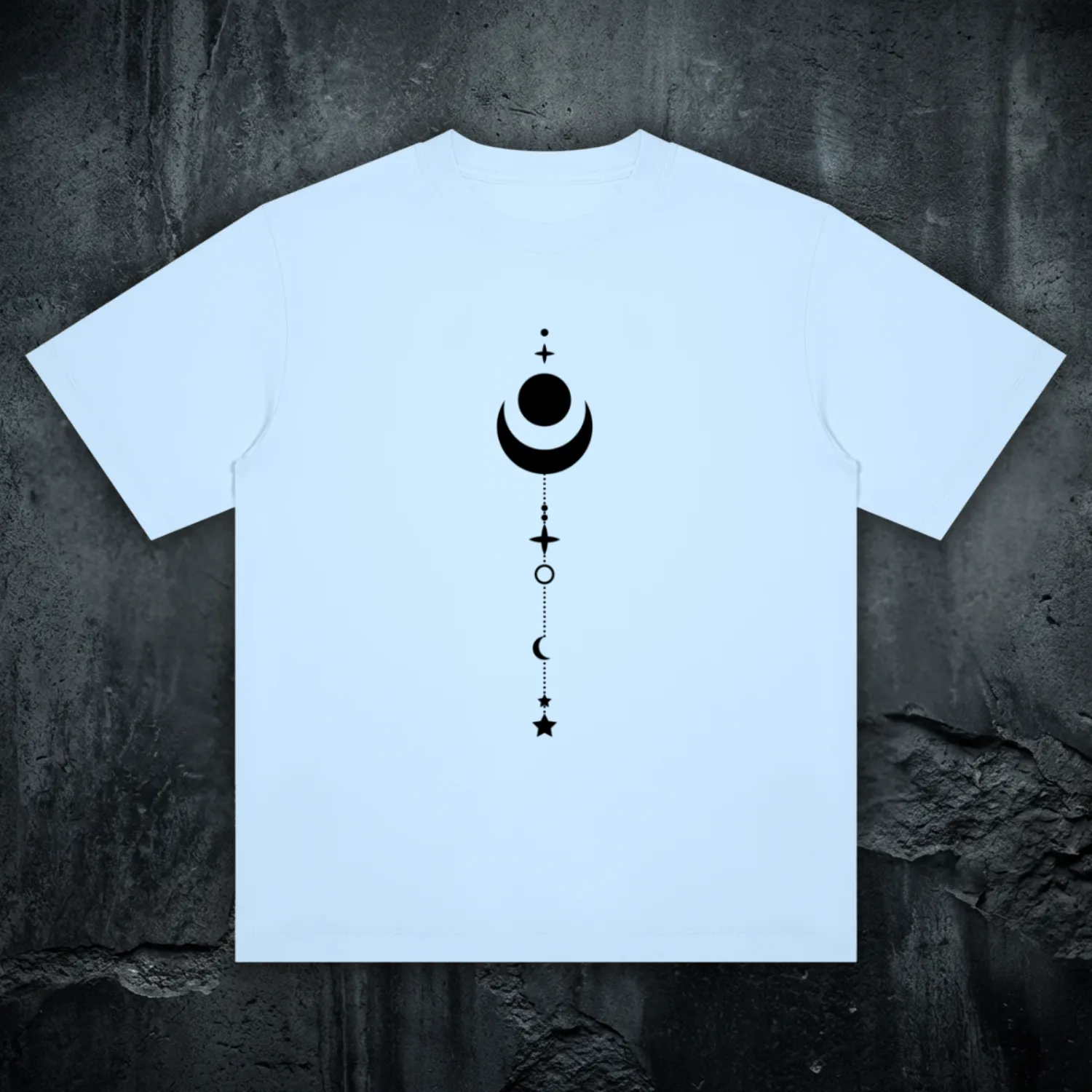 Existential - Minimalist Celestial Crewneck Tee sold by Phantasmagorical product image thumbnail 3