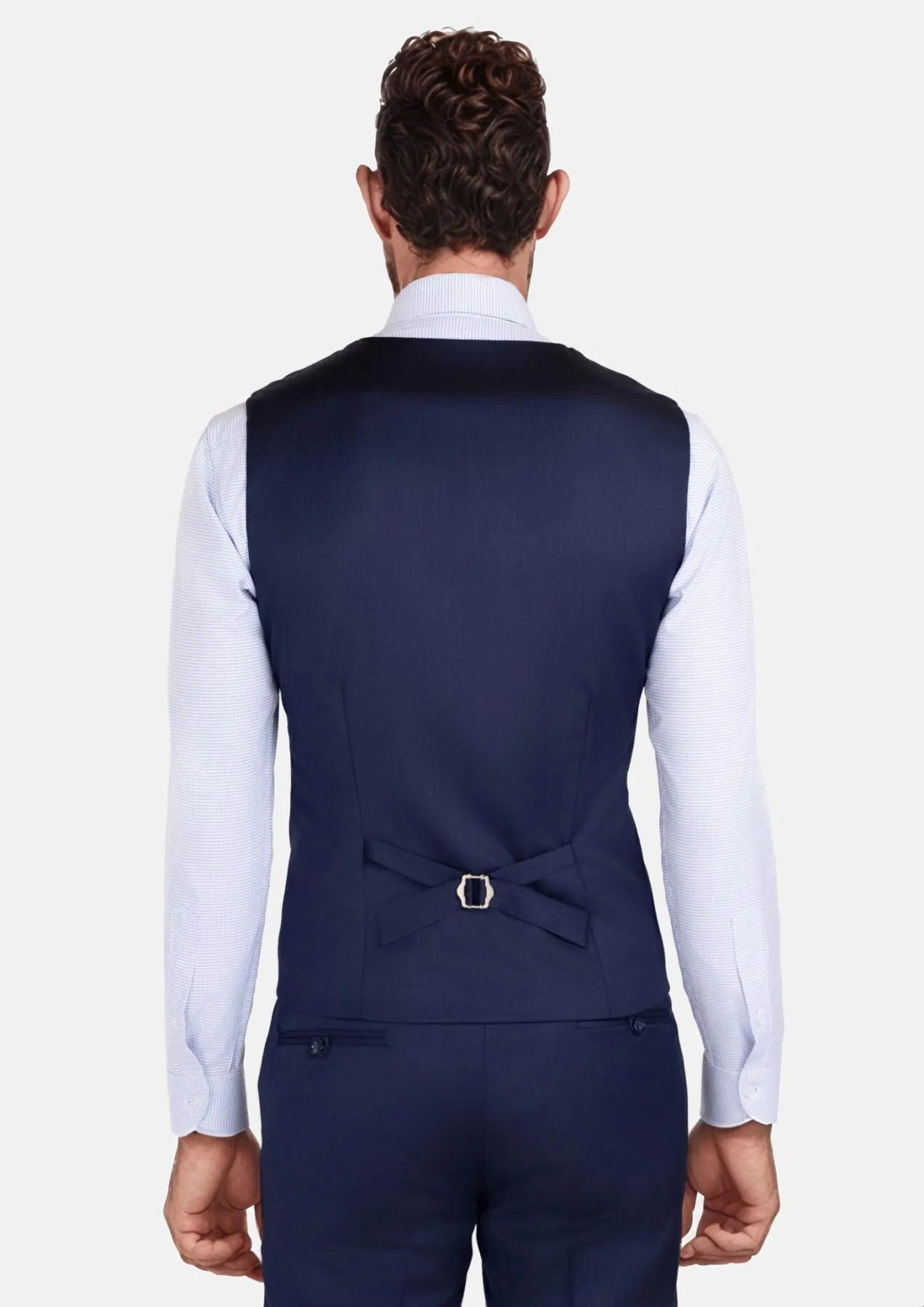 Oxford Navy Vest sold by Sartoro product image thumbnail 4