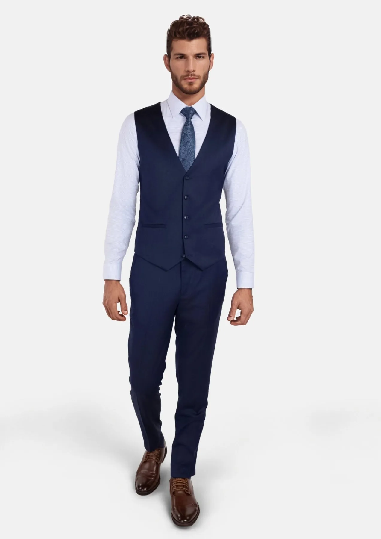 Oxford Navy Vest sold by Sartoro product image thumbnail 3