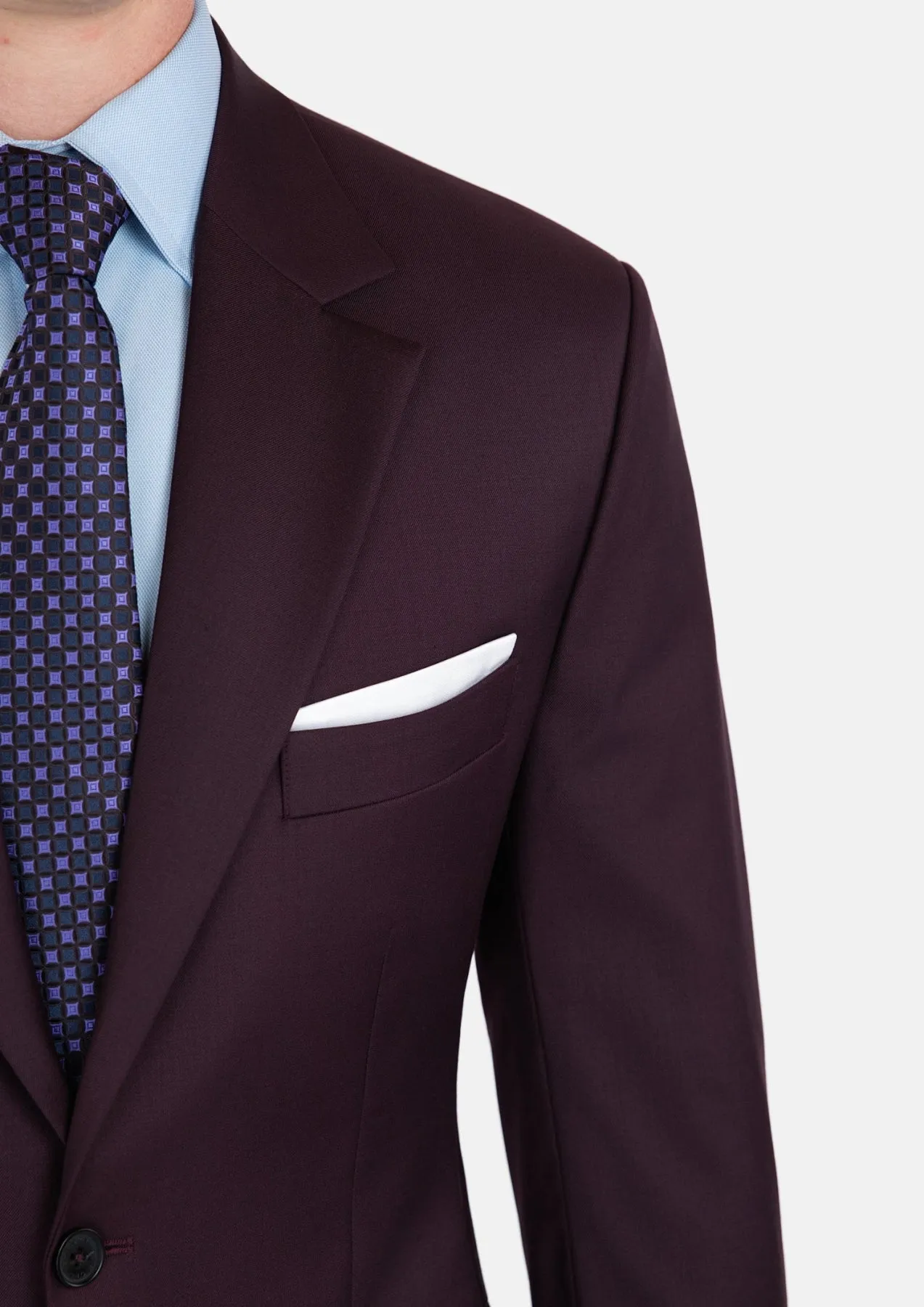 Obsidian Purple Italian Wool Suit sold by Sartoro product image thumbnail 2