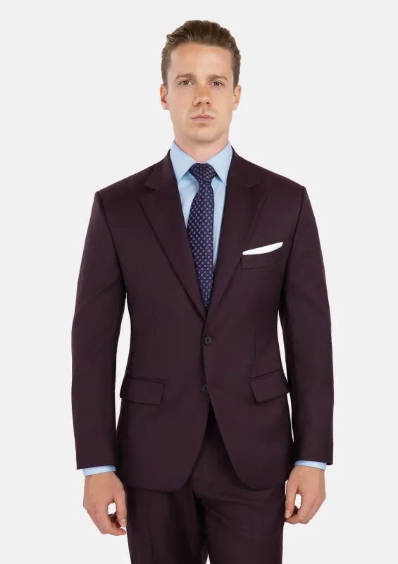 Obsidian Purple Italian Wool Suit sold by Sartoro
