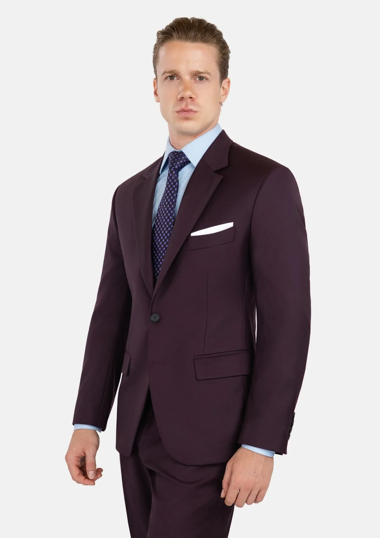 Obsidian Purple Italian Wool Suit sold by Sartoro product image thumbnail 4