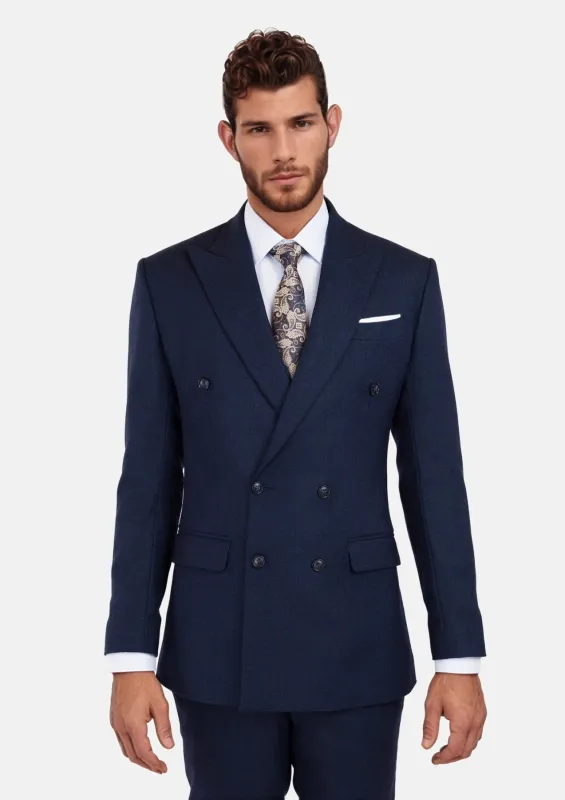 Oxford Blue Flannel Waverly Suit sold by Sartoro