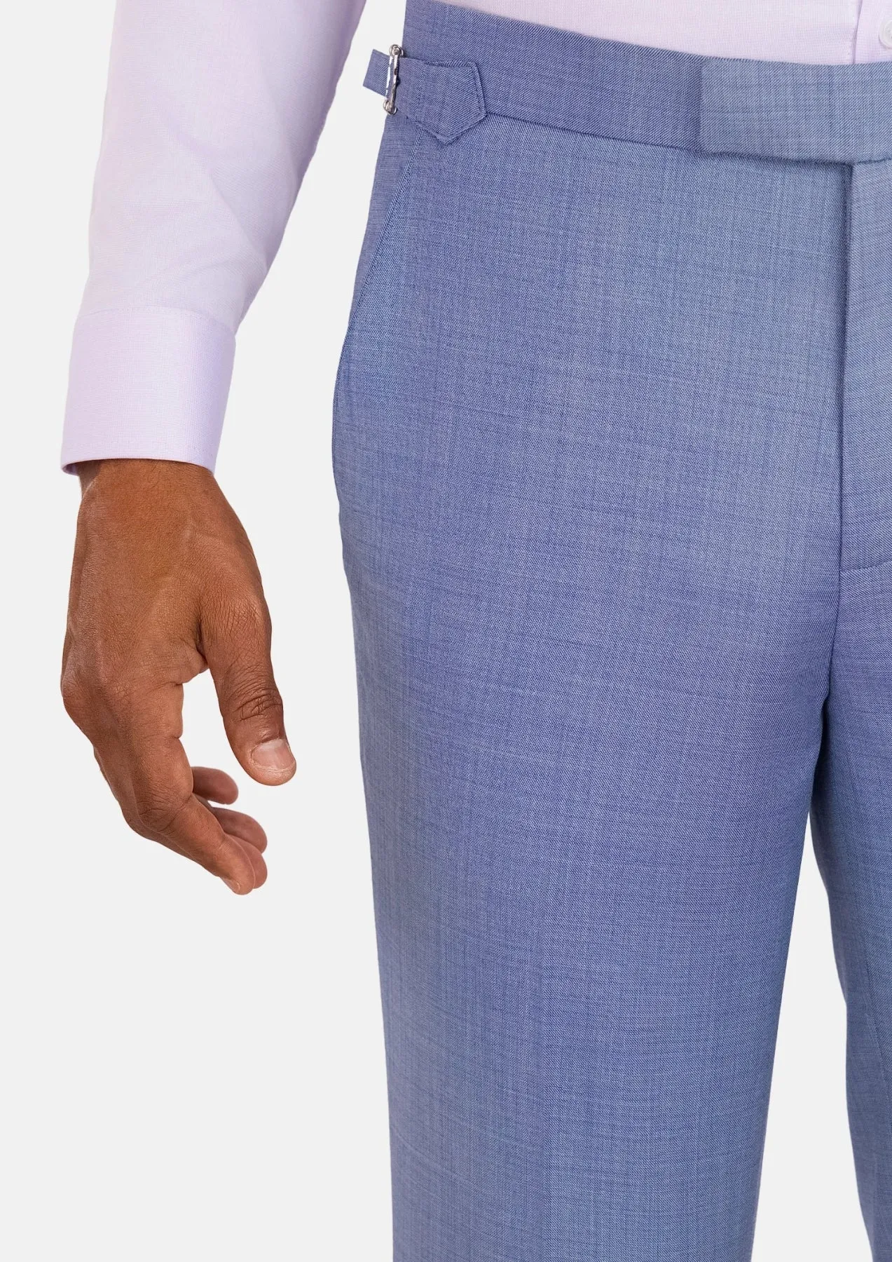 Columbia Blue Sharkskin Pants sold by Sartoro product image thumbnail 2