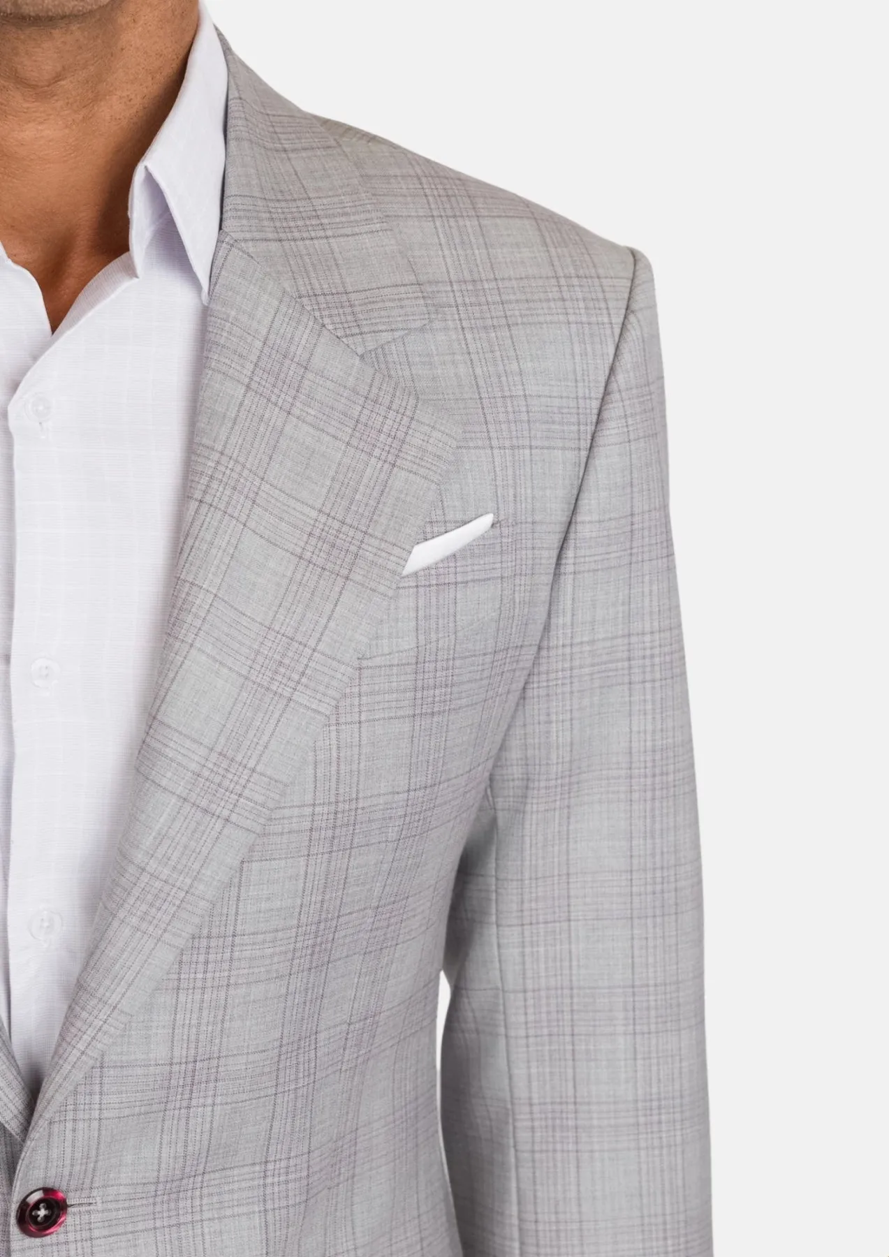 French Gray Checked Ellis Jacket sold by Sartoro product image thumbnail 2