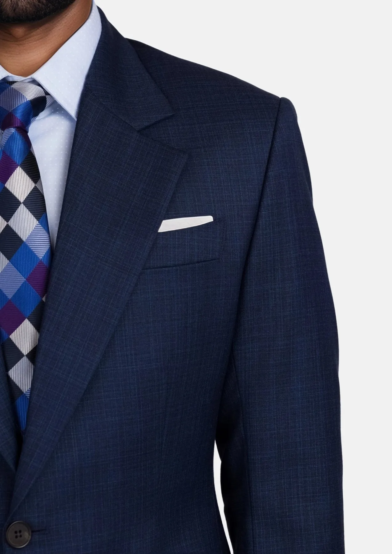 Penn Blue Sharkskin Ellis Suit sold by Sartoro product image thumbnail 2