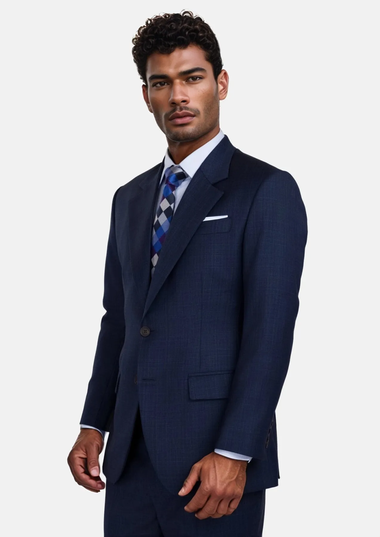 Penn Blue Sharkskin Ellis Suit sold by Sartoro product image thumbnail 3