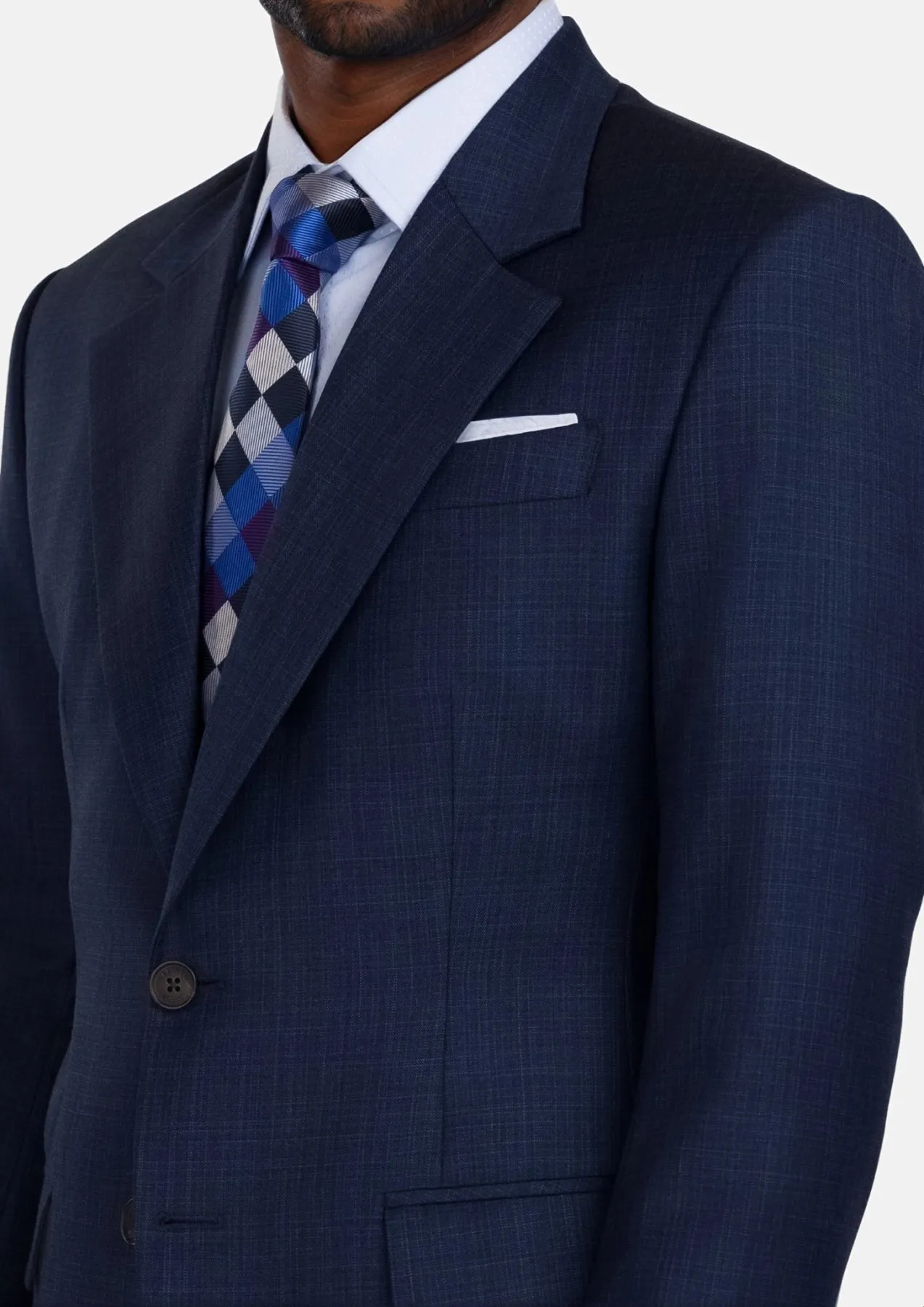 Penn Blue Sharkskin Ellis Suit sold by Sartoro product image thumbnail 5