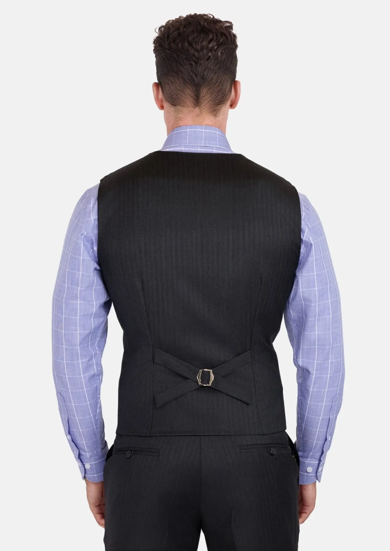 Charcoal Smoke Vest sold by Sartoro product image thumbnail 4