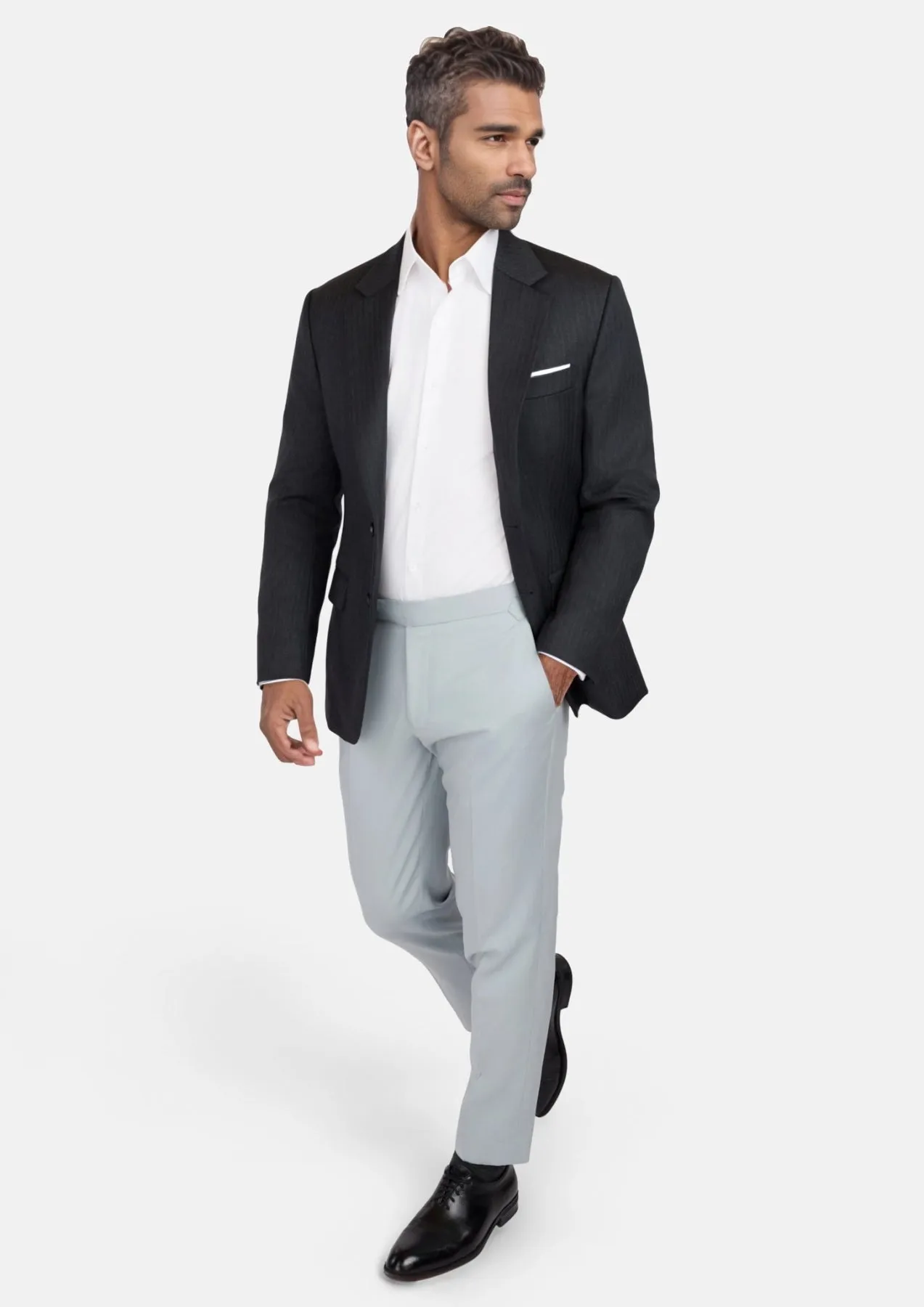 Charcoal Smoke Astor Jacket sold by Sartoro product image thumbnail 5