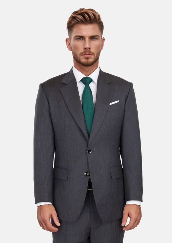 Charcoal Pinstripe Astor Suit sold by Sartoro