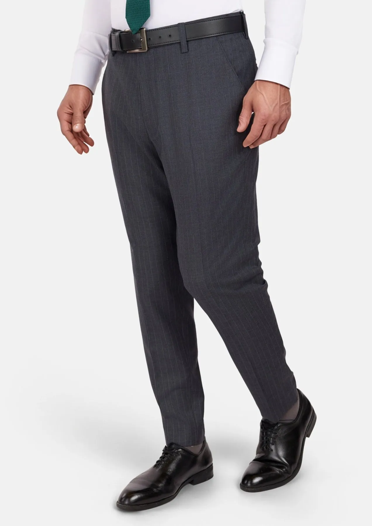 Charcoal Pinstripe Pants sold by Sartoro product image thumbnail 3