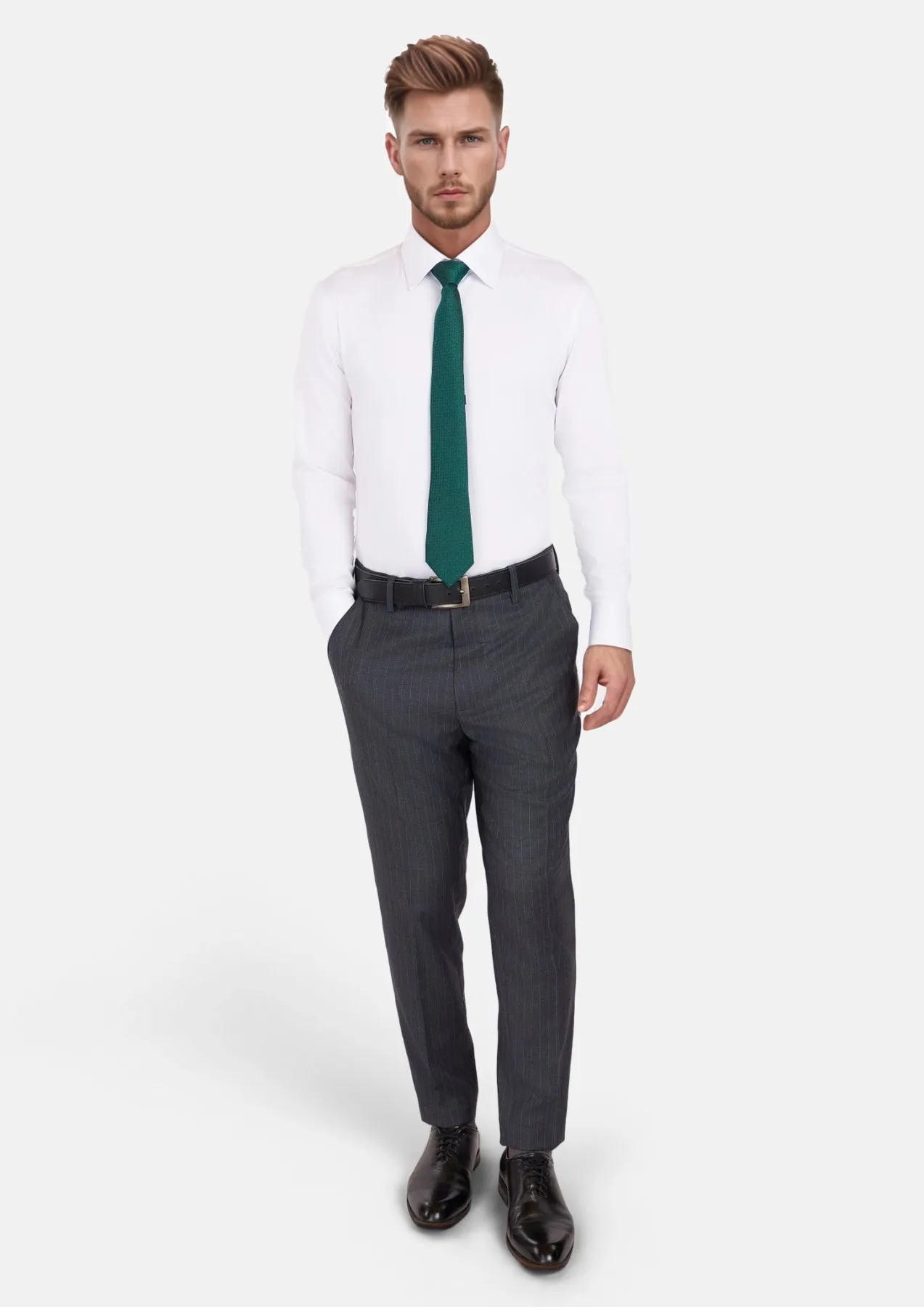 Charcoal Pinstripe Pants sold by Sartoro product image thumbnail 5