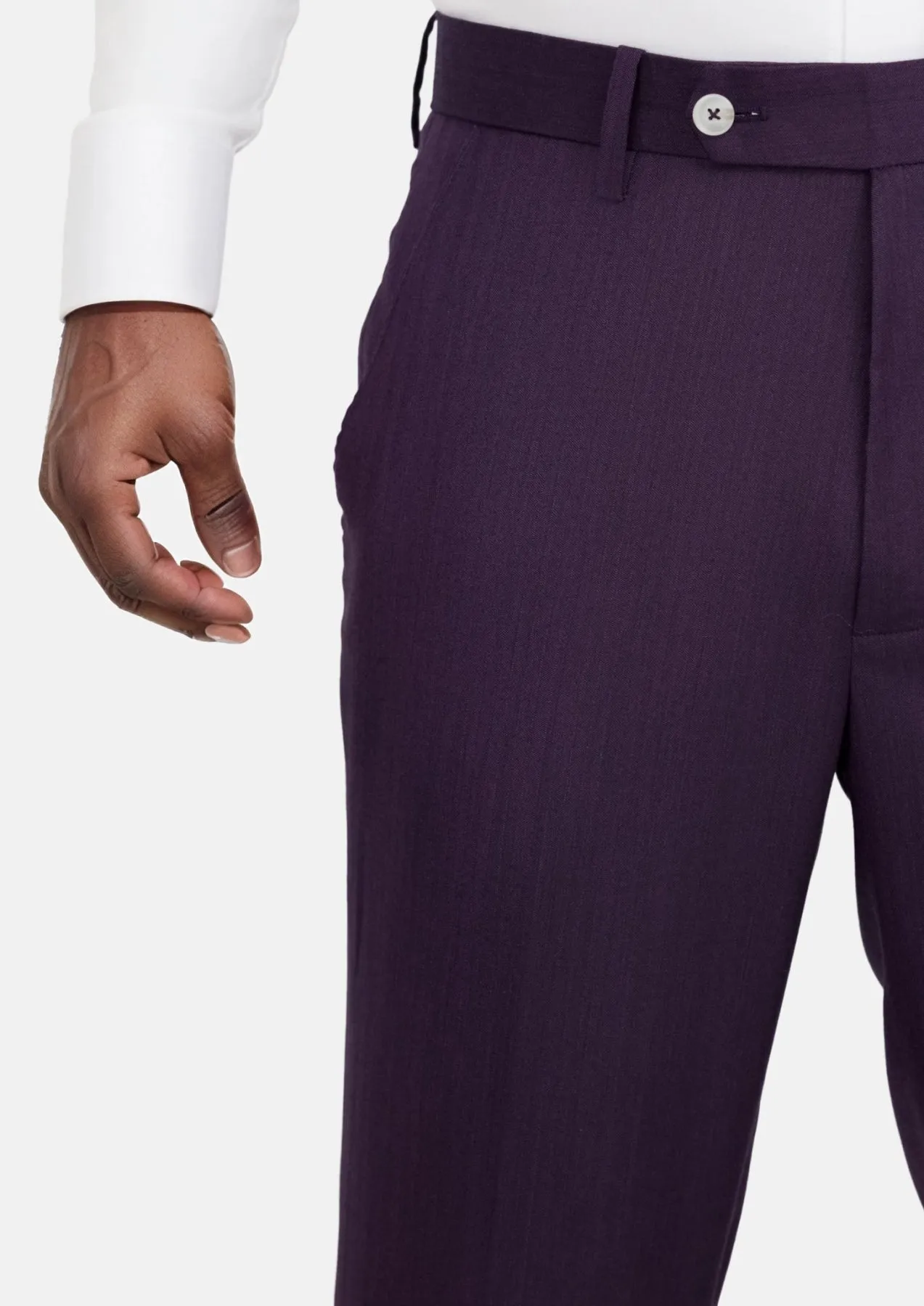 Violet Herringbone Pants sold by Sartoro product image thumbnail 2