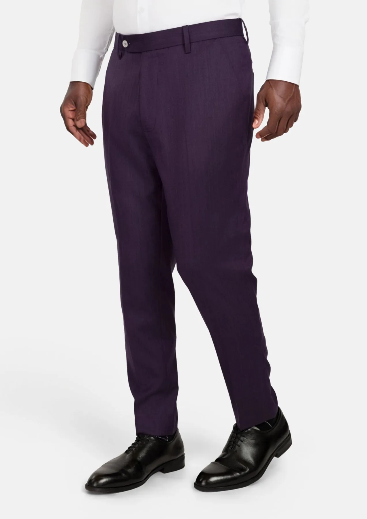 Violet Herringbone Pants sold by Sartoro product image thumbnail 3