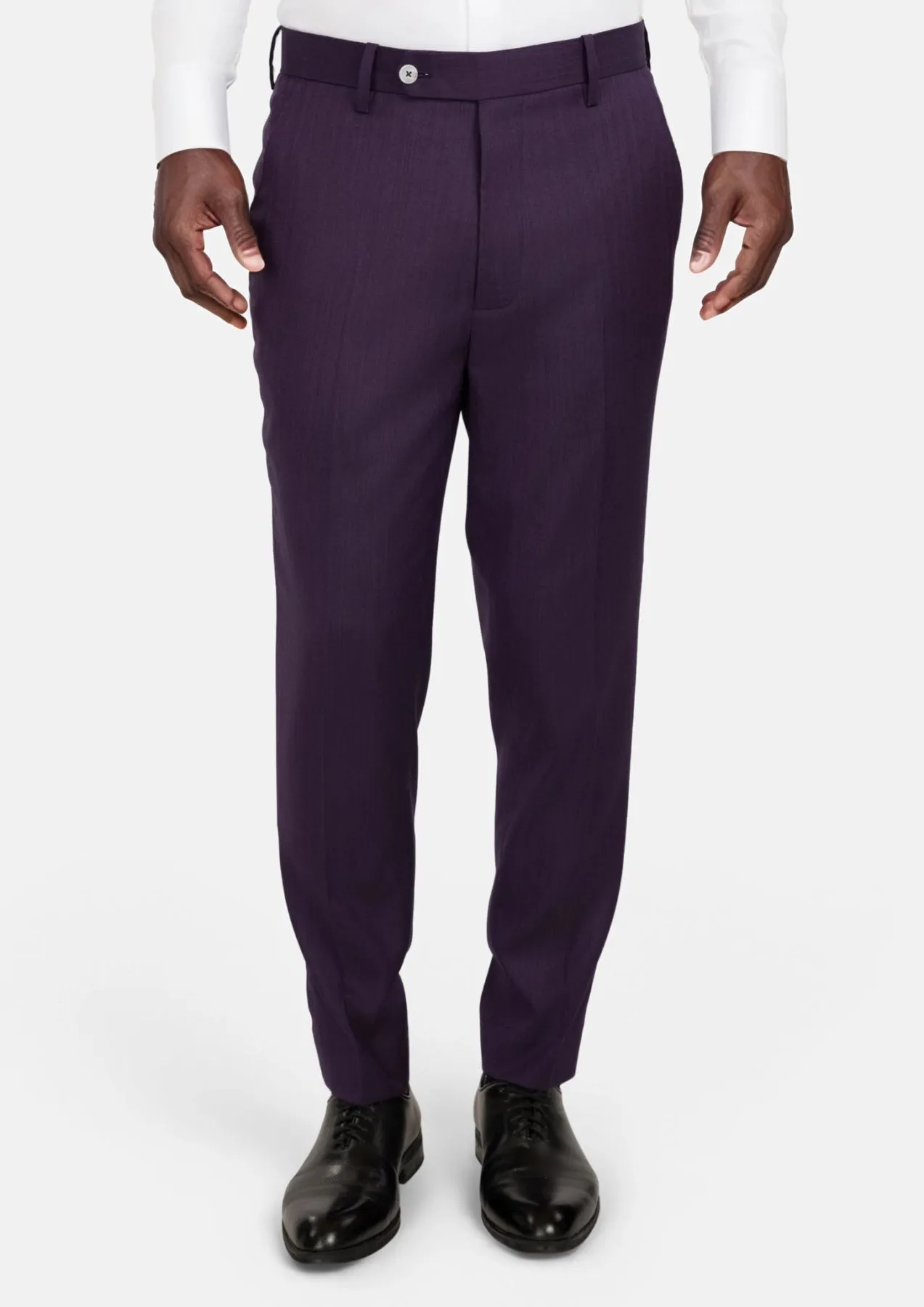 Violet Herringbone Pants sold by Sartoro