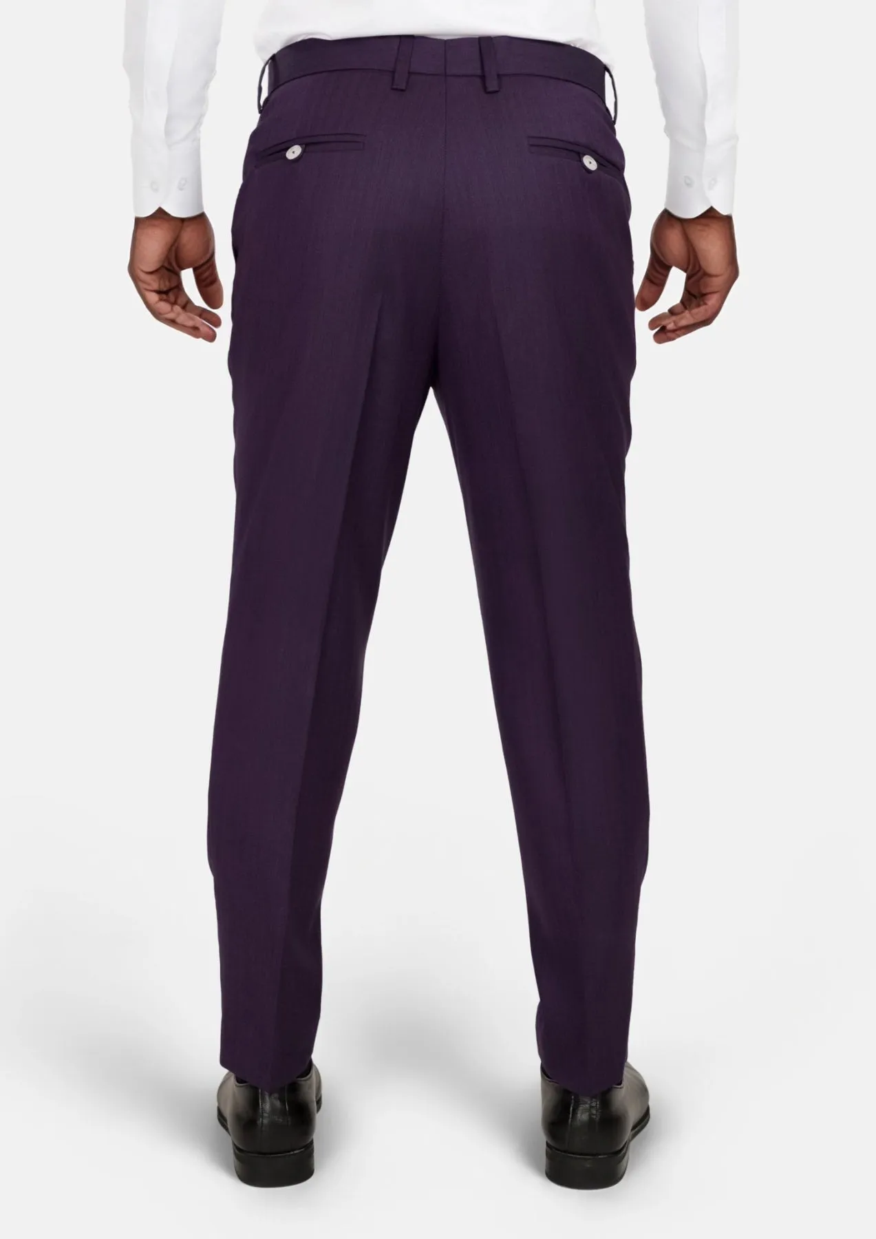 Violet Herringbone Pants sold by Sartoro product image thumbnail 4