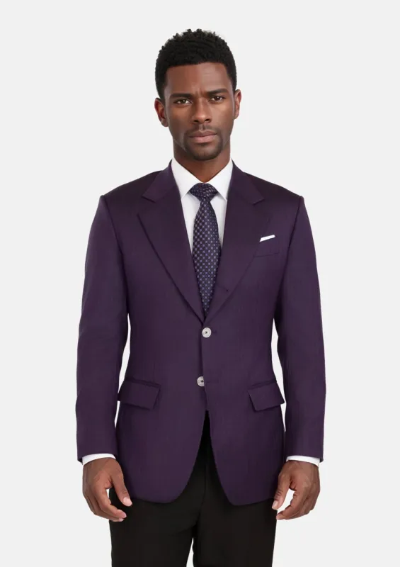 Violet Herringbone Thompson Jacket sold by Sartoro