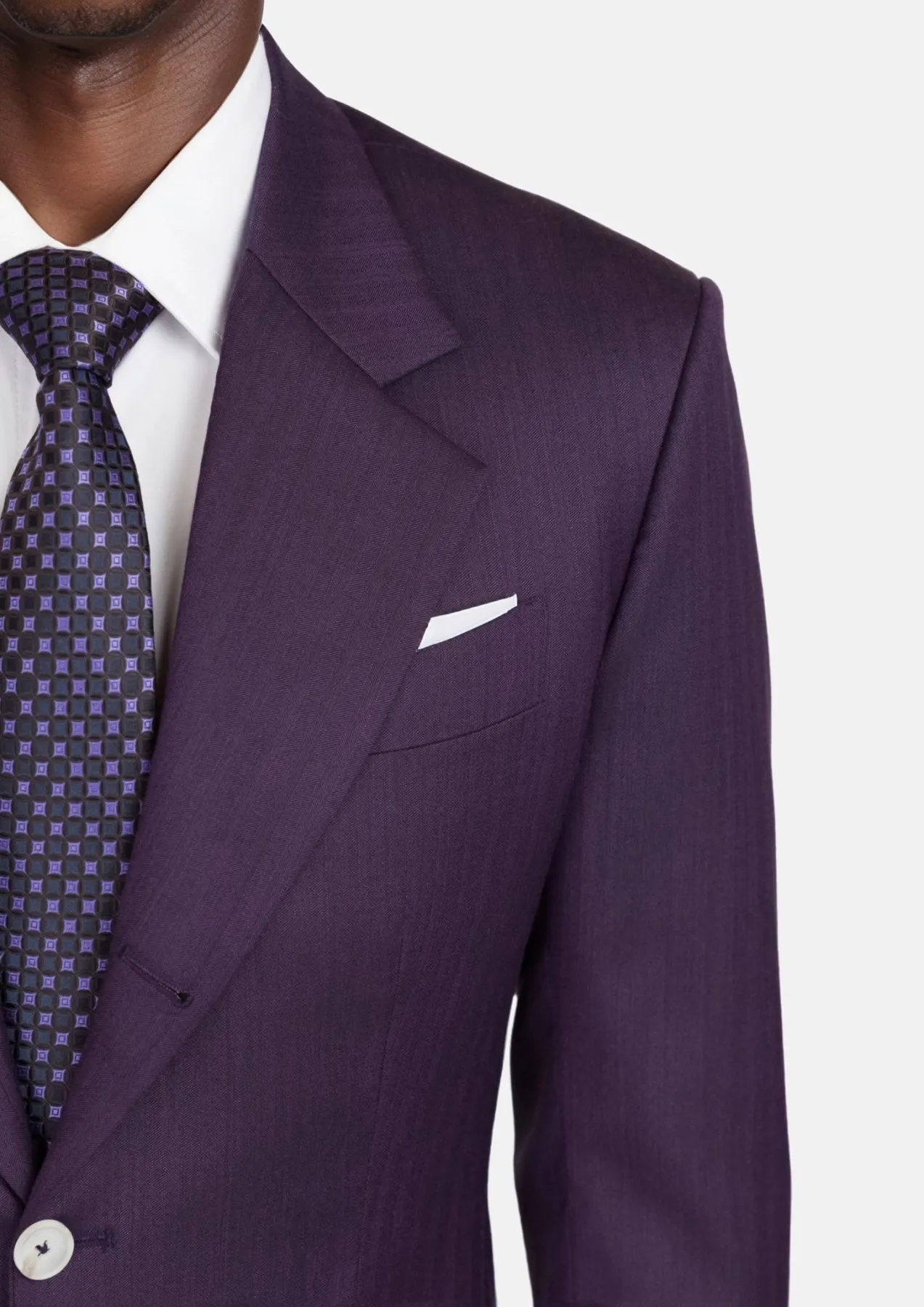 Violet Herringbone Thompson Jacket sold by Sartoro product image thumbnail 2
