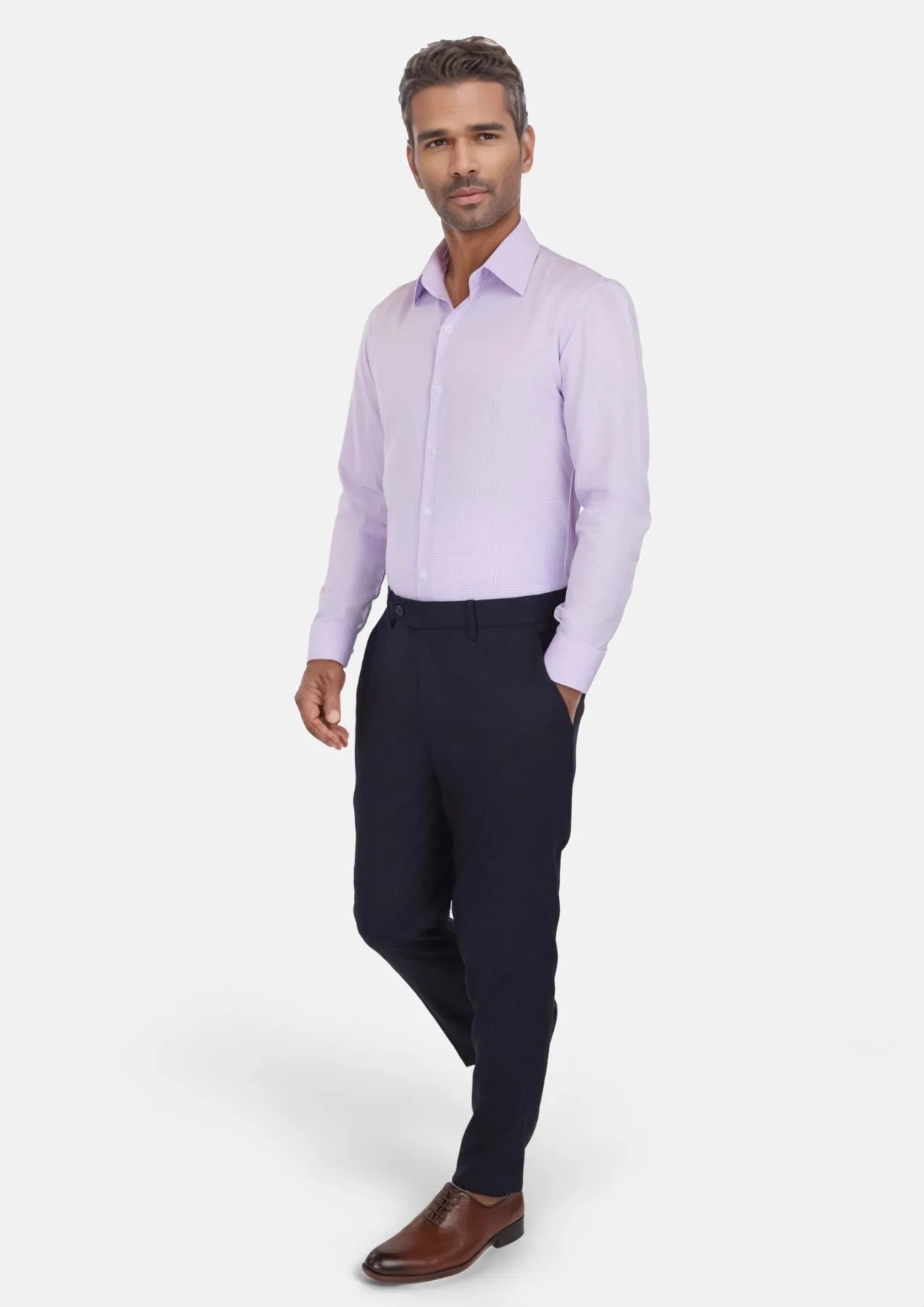 Deep Navy Herringbone Pants sold by Sartoro product image thumbnail 3